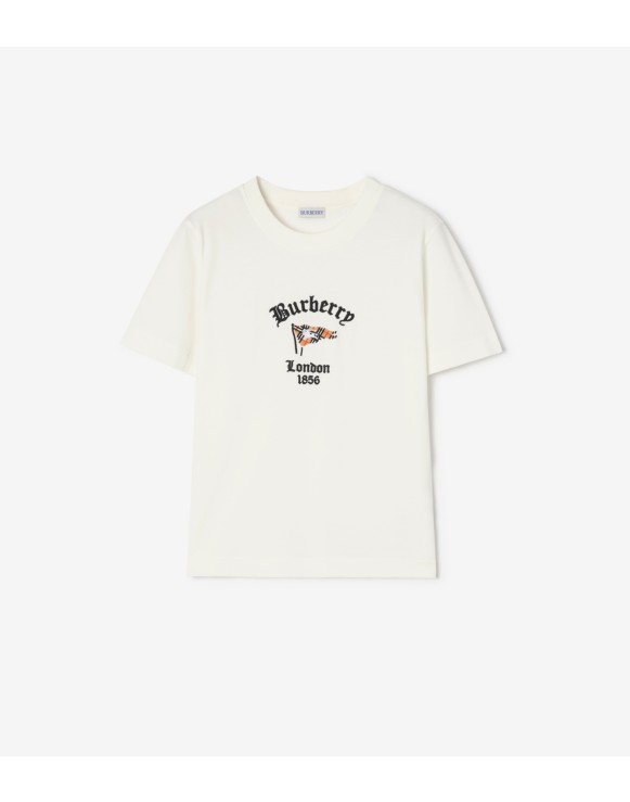 T-shirt en coton Check Flag