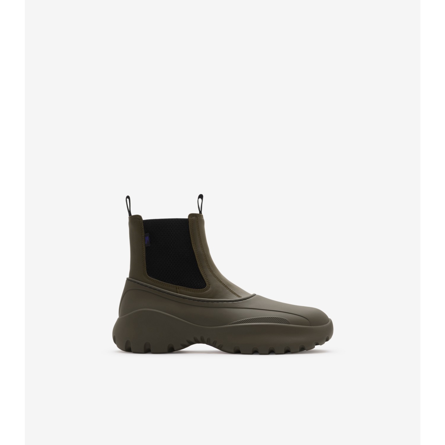 Leather Scoot Chelsea Boots in Loch Men Burberry Official