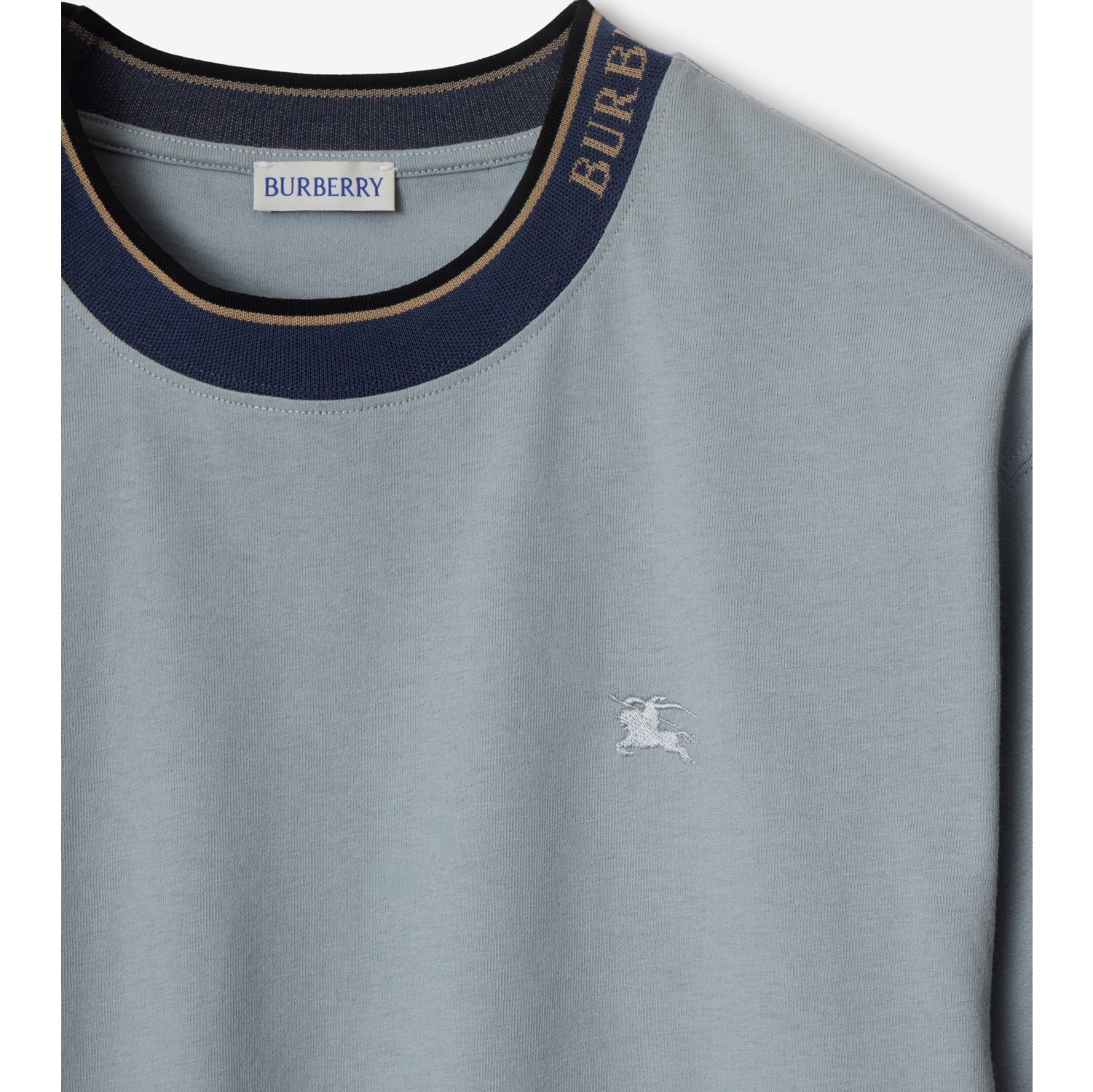 Camiseta de algodão com logotipo