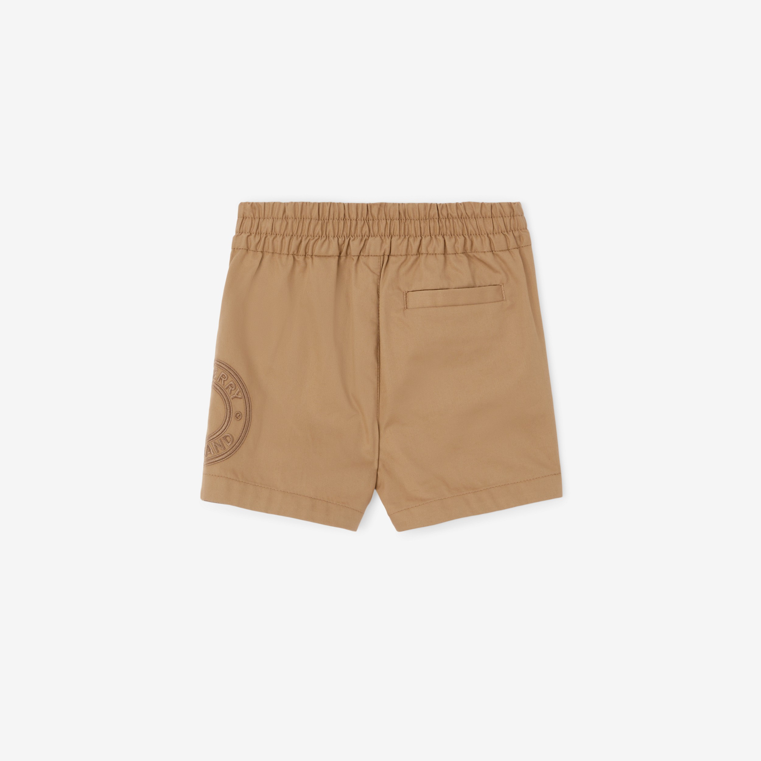 Pantalones chinos cortos en sarga de algodón con logotipo (Beige Vintage) - Niños | Burberry® oficial - 2