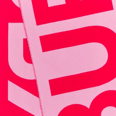ロゴ ウール ジャカードスカーフ (ピンク／レッド) | Burberry®公式サイト