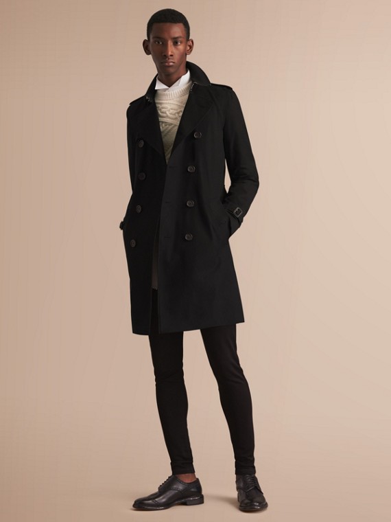 Trench Coats For Men Burberry Raleigh Long Trench Coat With Removable Liner Zoom
