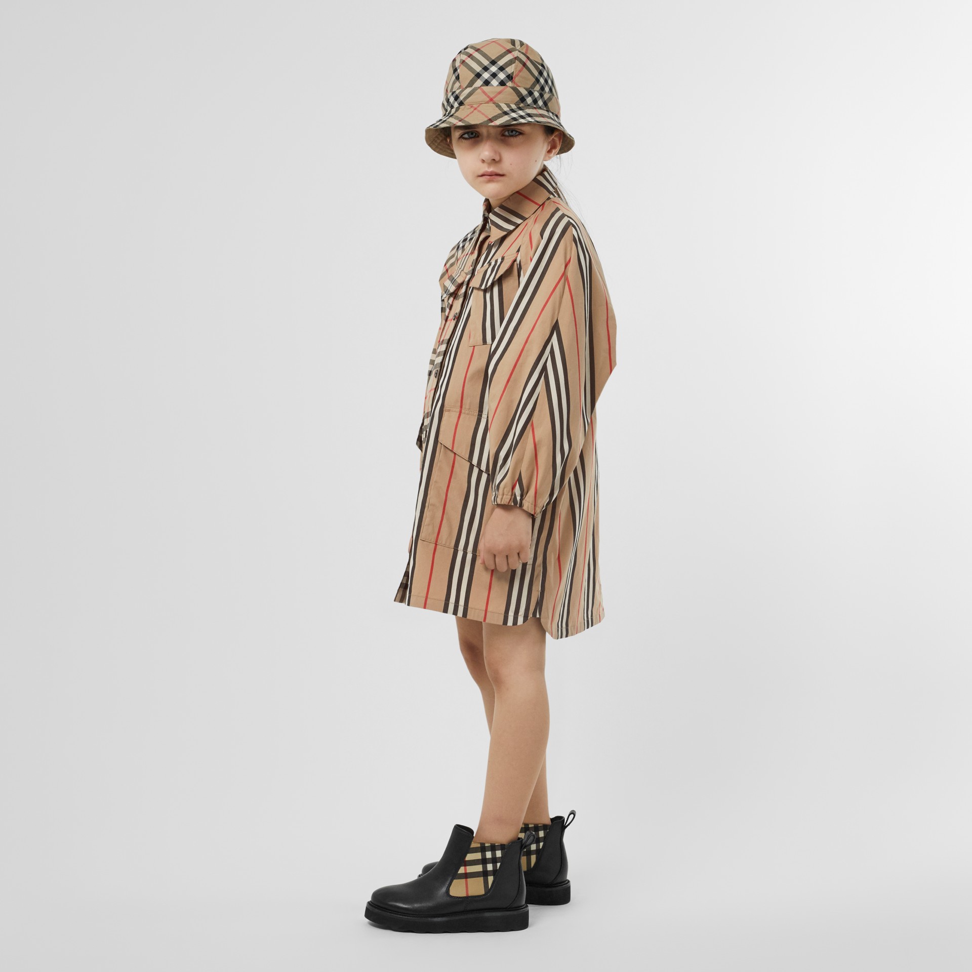 burberry vintage check shirt dress