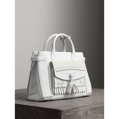 burberry black and white handbag