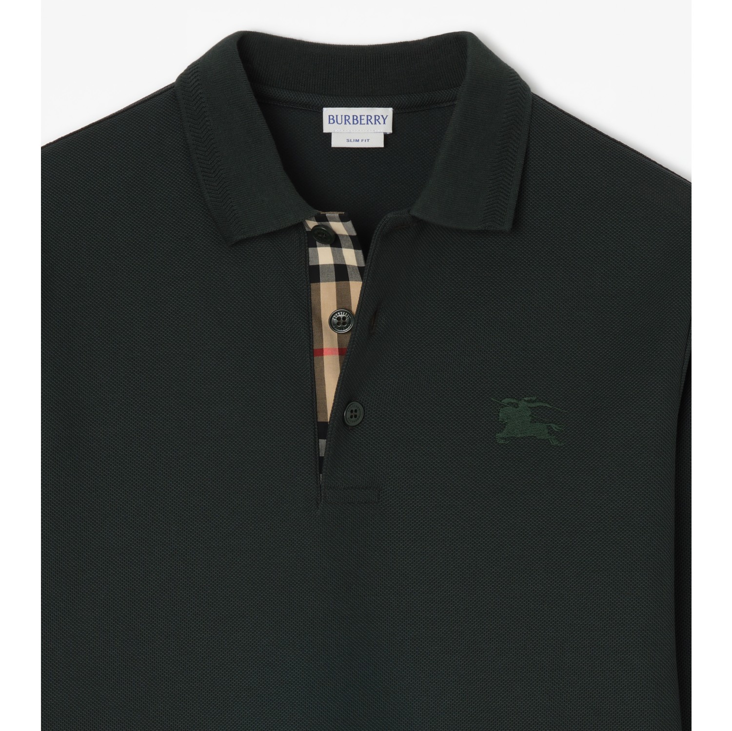 Long-sleeve Cotton Polo Shirt