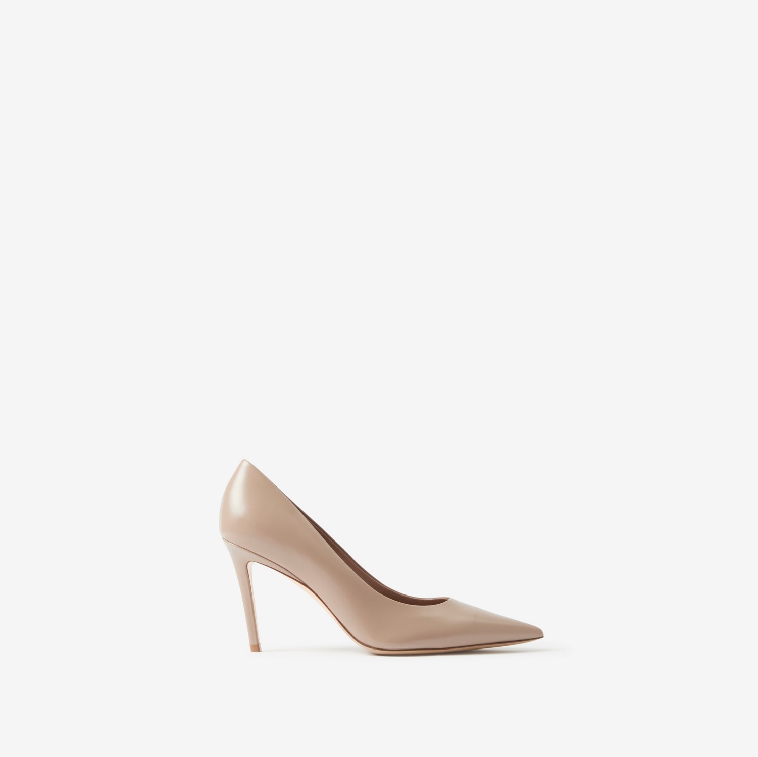 Leather Point-toe Pumps in Light Almond Brown - Women | Burberry® Official