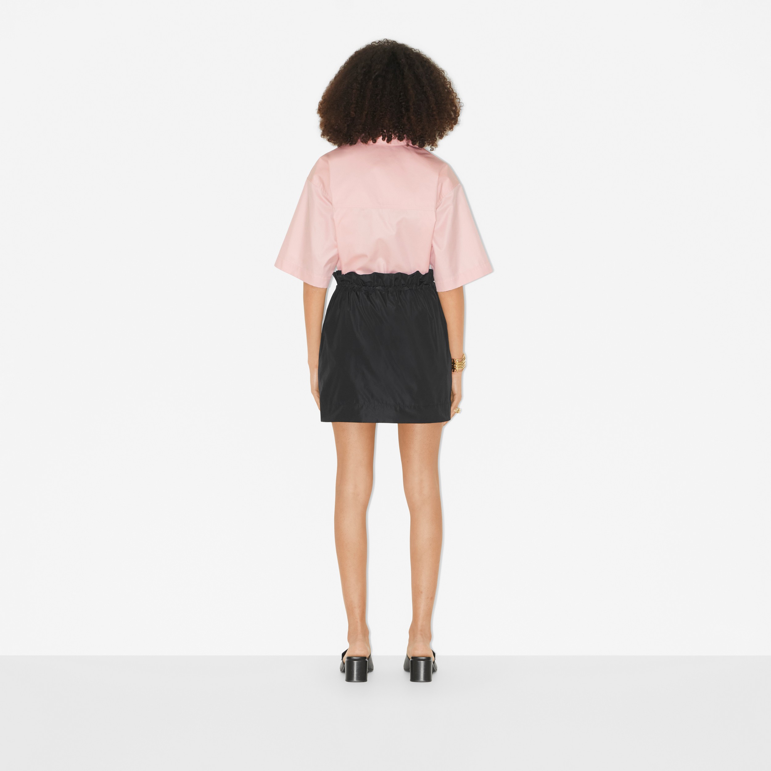 EKD Technical Gabardine Oversized Shirt in Soft Blossom - Women | Burberry® Official - 4