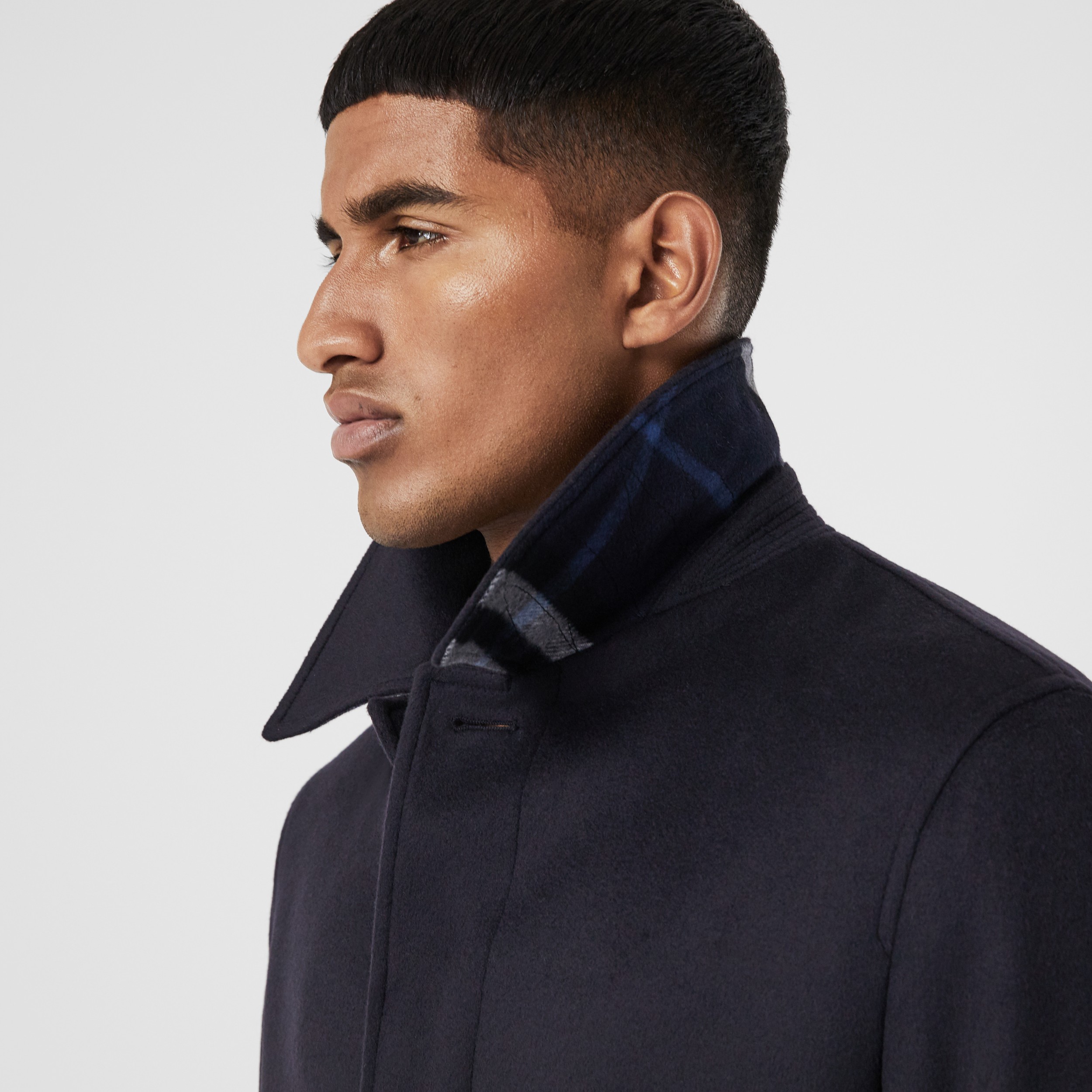 Wool Cashmere Car Coat in Navy - Men | Burberry United States