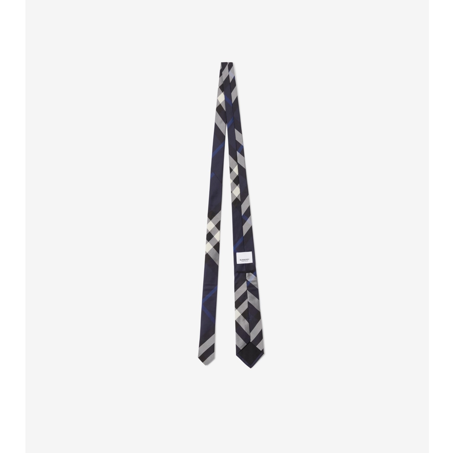 Burberry black store skinny tie