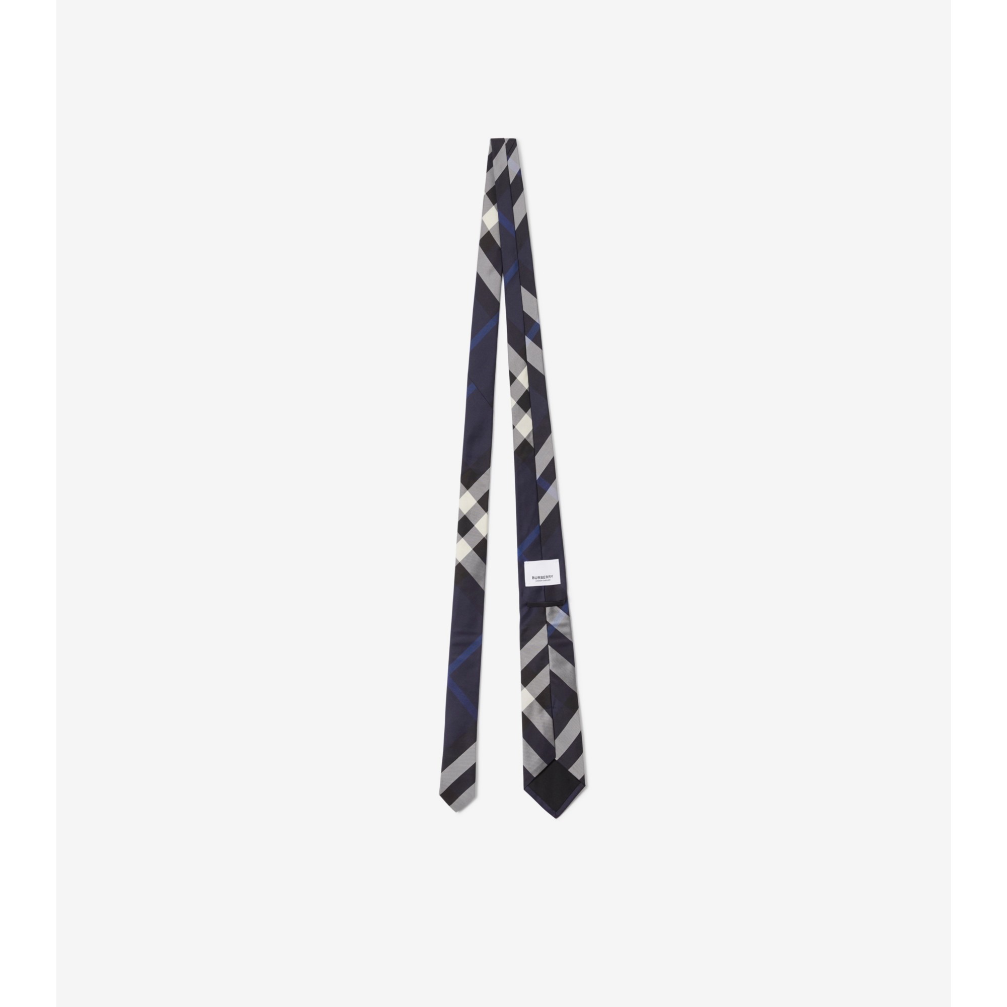 Forzieri Blue Checks Basketweave Woven Silk Tie at FORZIERI Canada