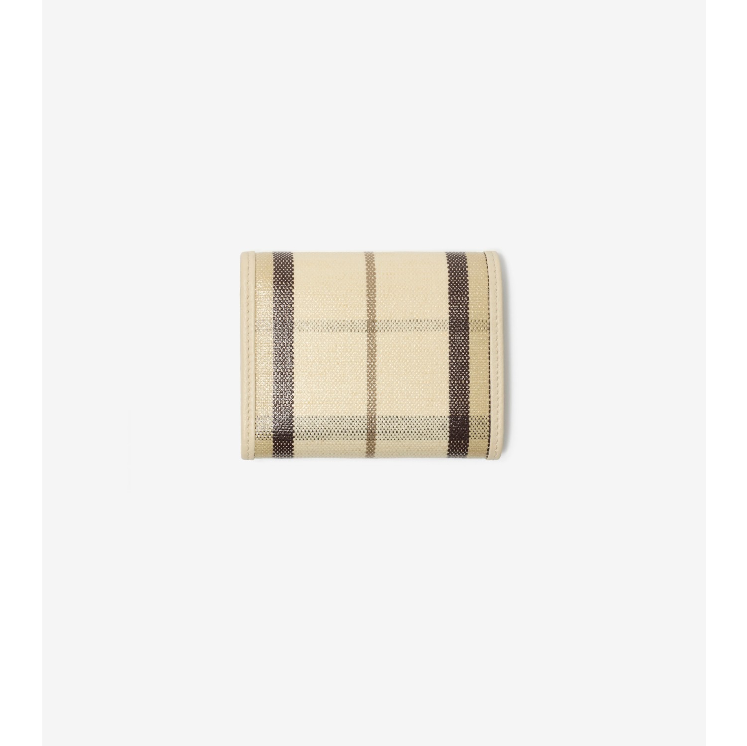 Highlands Compact Wallet in Light beige - Women | Burberry® Official