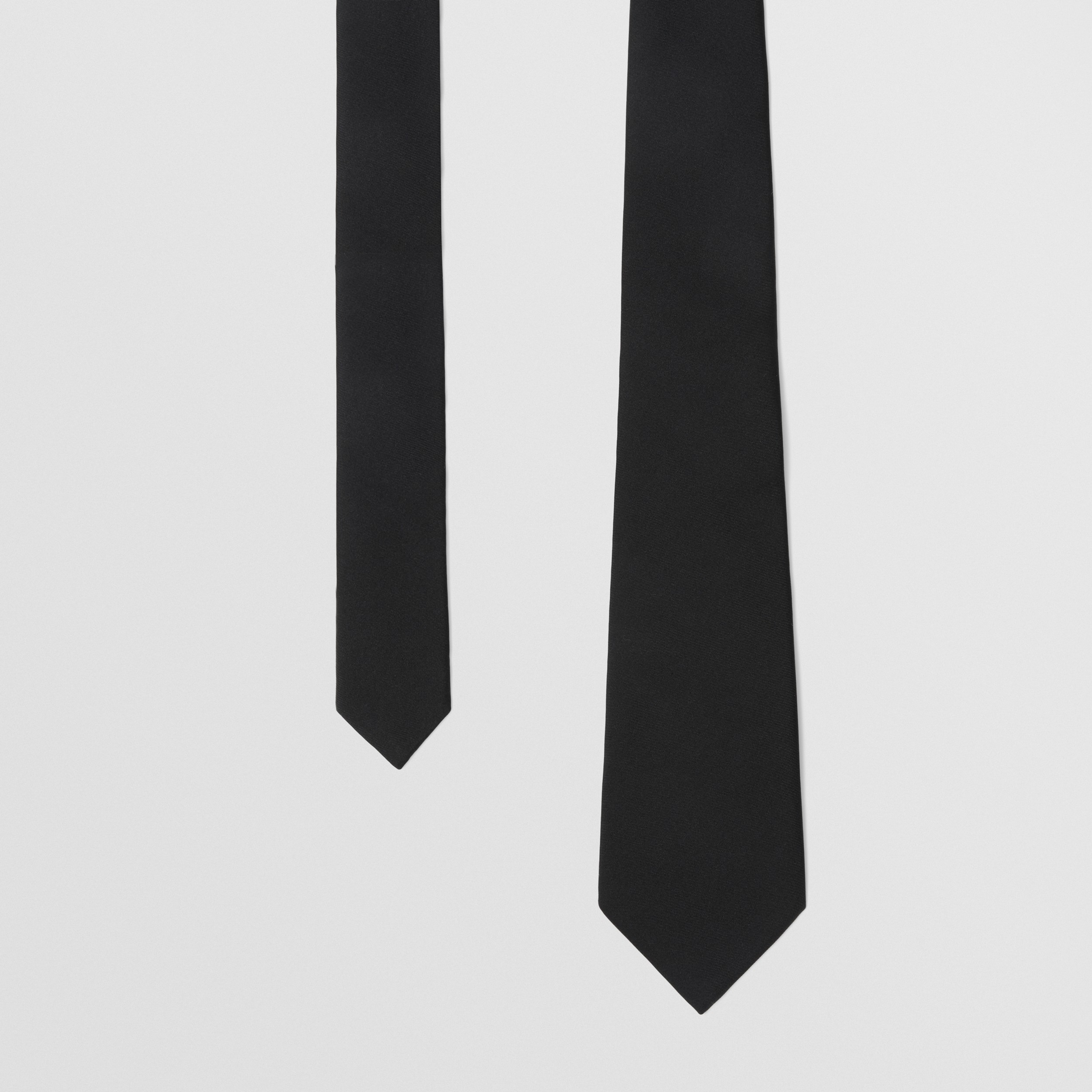 Classic Cut Silk Tie in Black - Men | Burberry® Official - 1