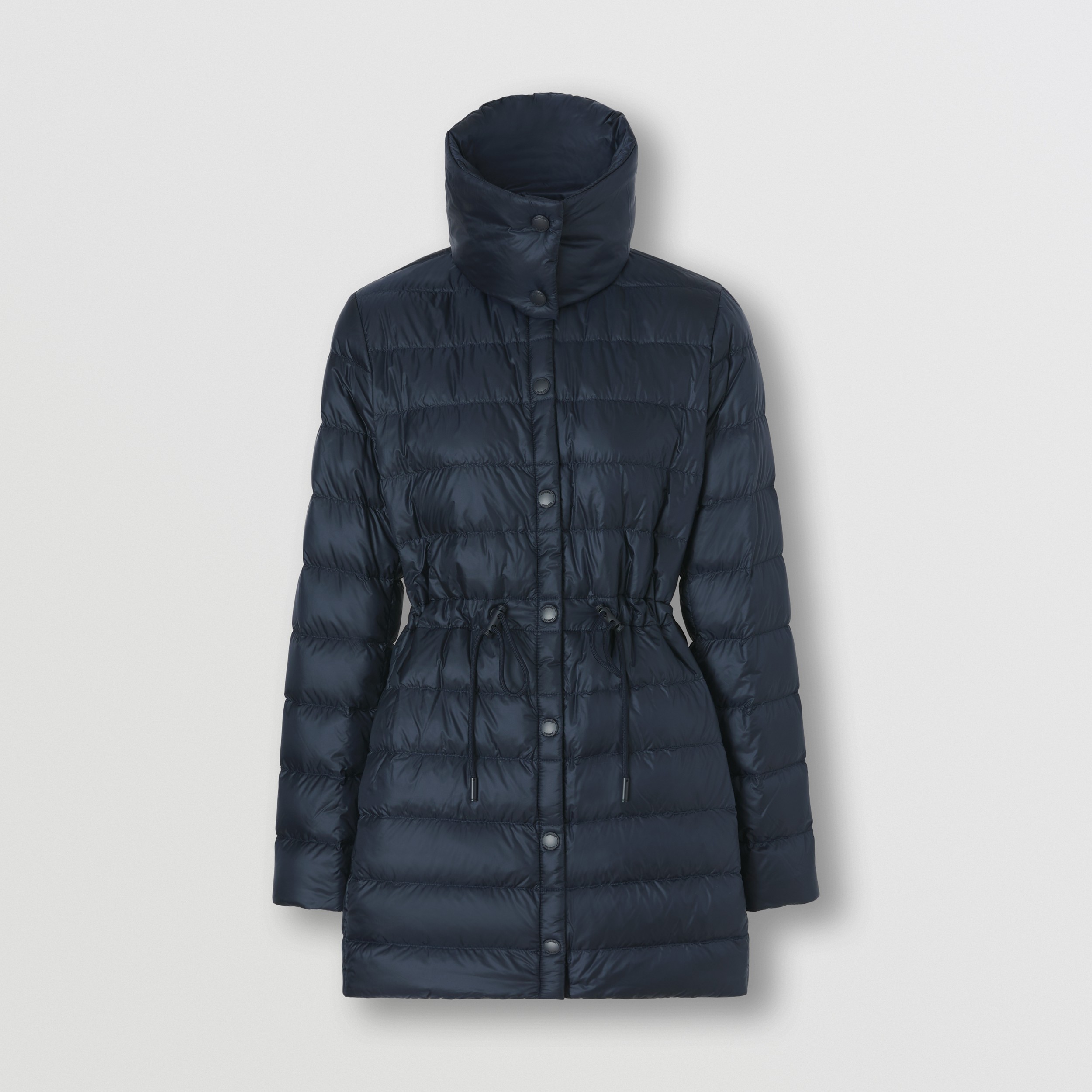Detachable Collar Nylon Puffer Coat in Midnight - Women | Burberry® Official - 4
