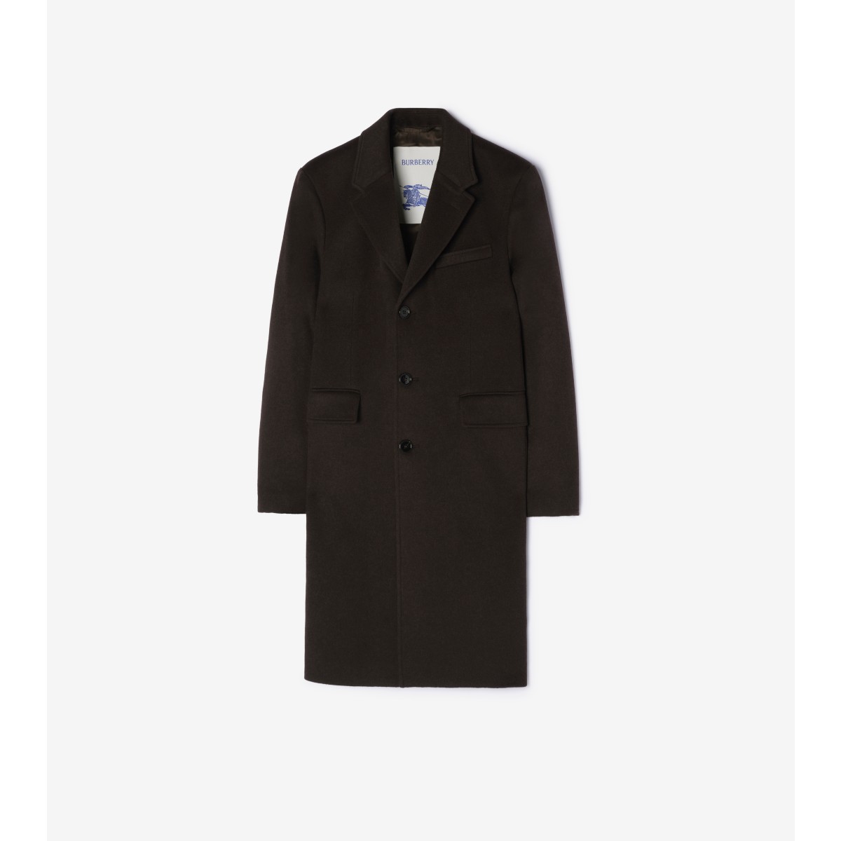  Check Wool Cashmere Tailored Coat