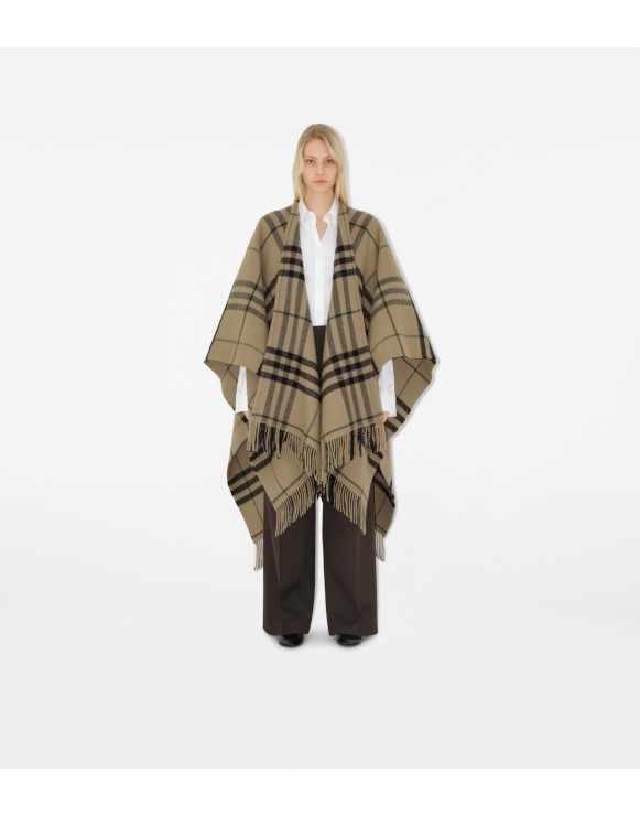 バーバリーロンドン☆ポンチョ☆ケープ☆ベージュチェック  