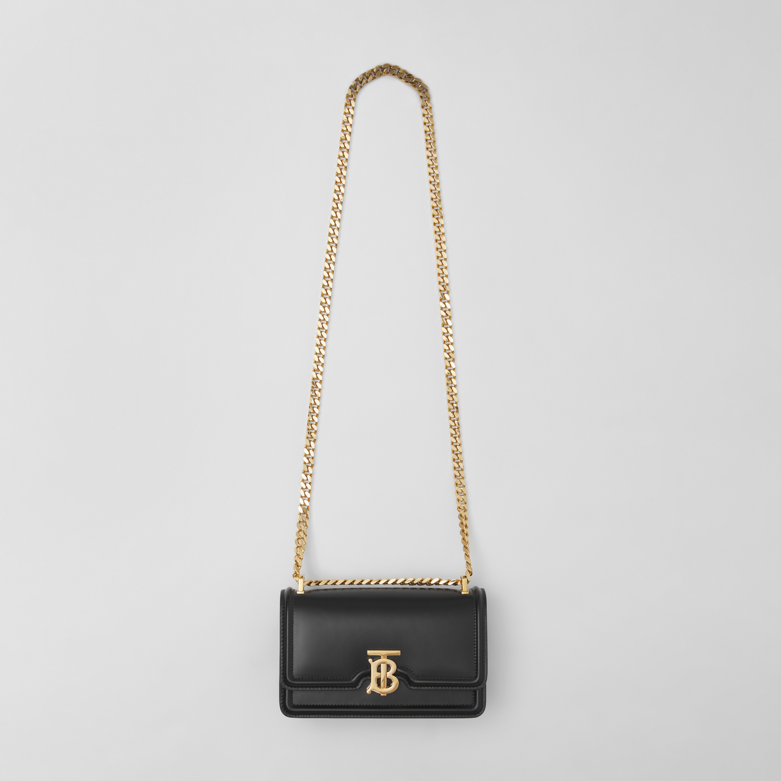 Mini Leather Chain TB Bag in Black - Women | Burberry® Official - 4