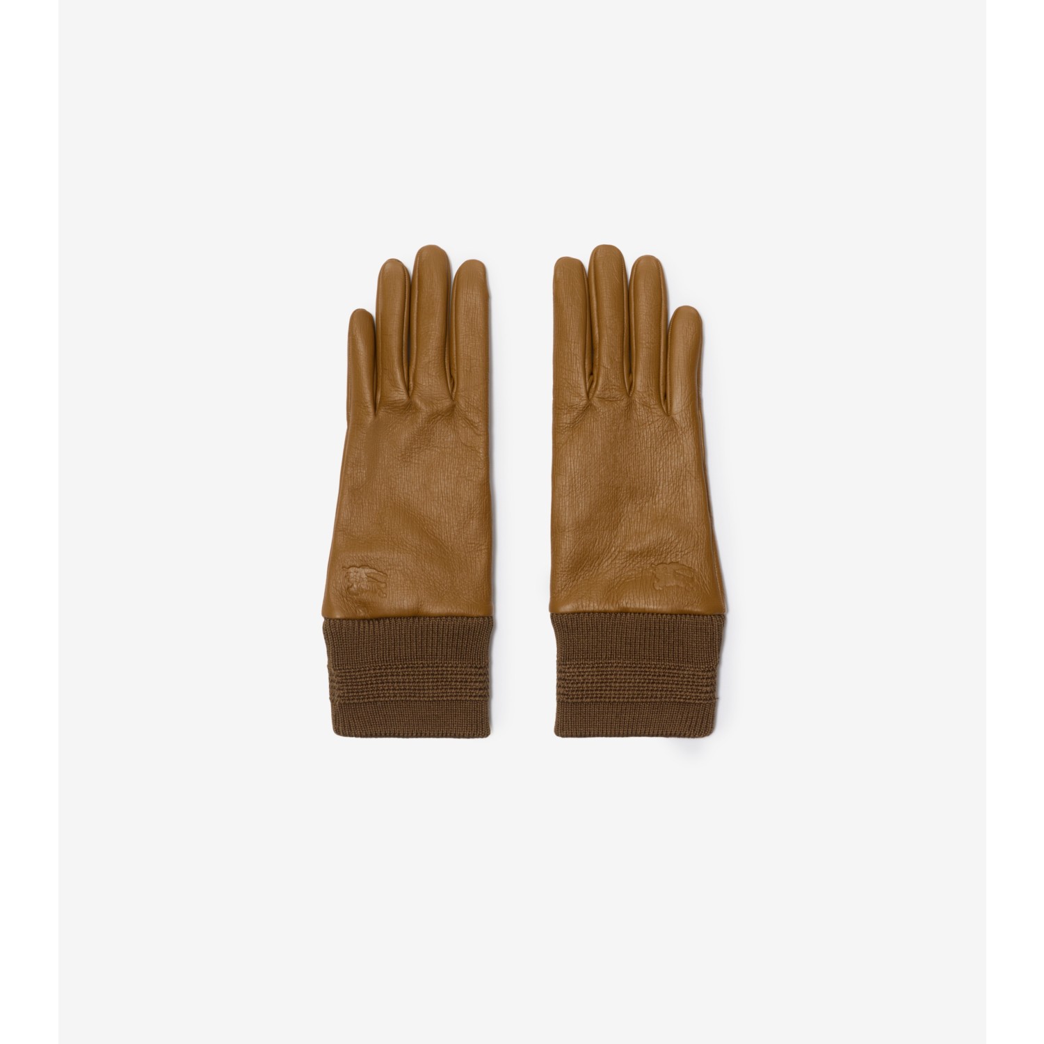 Leather Gloves in Hazel Women Burberry Official