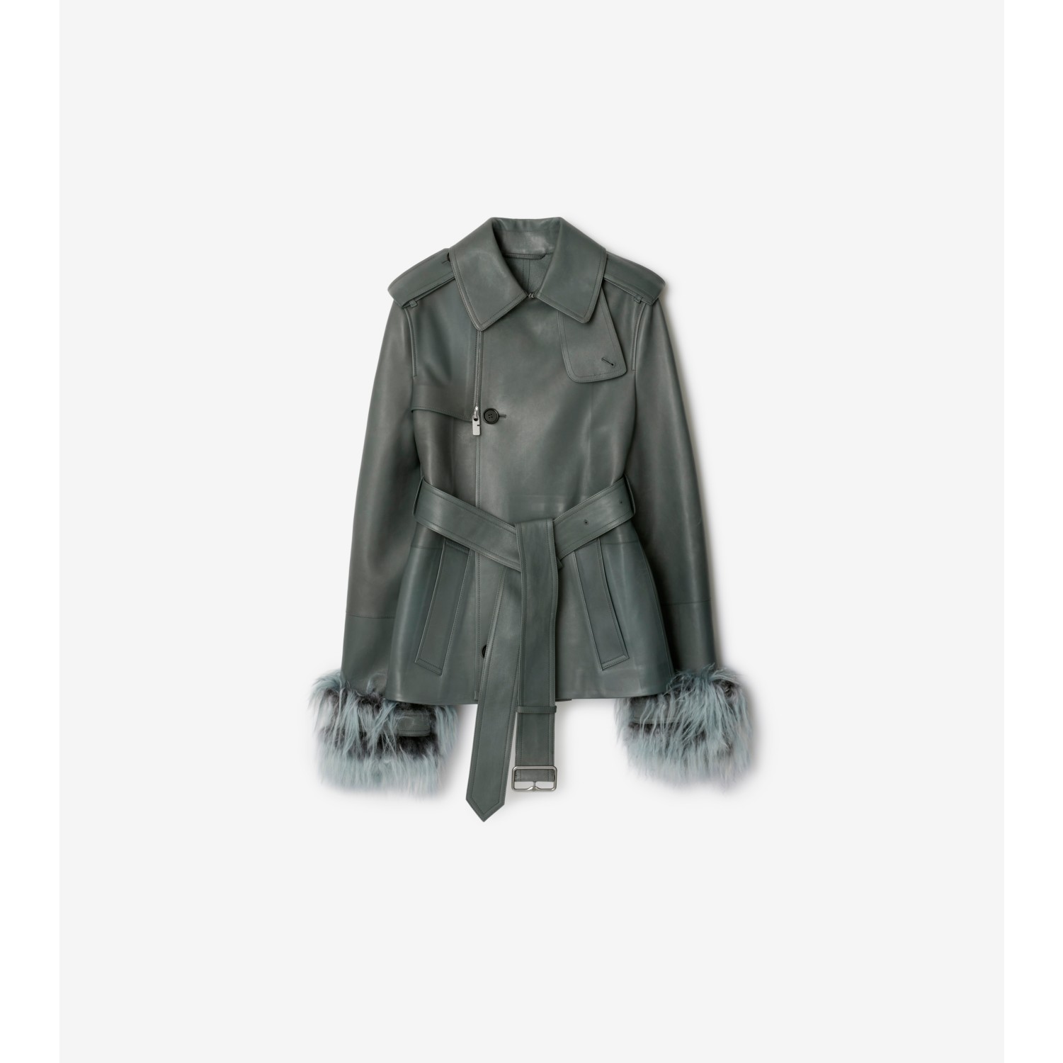 Leather Trench Jacket