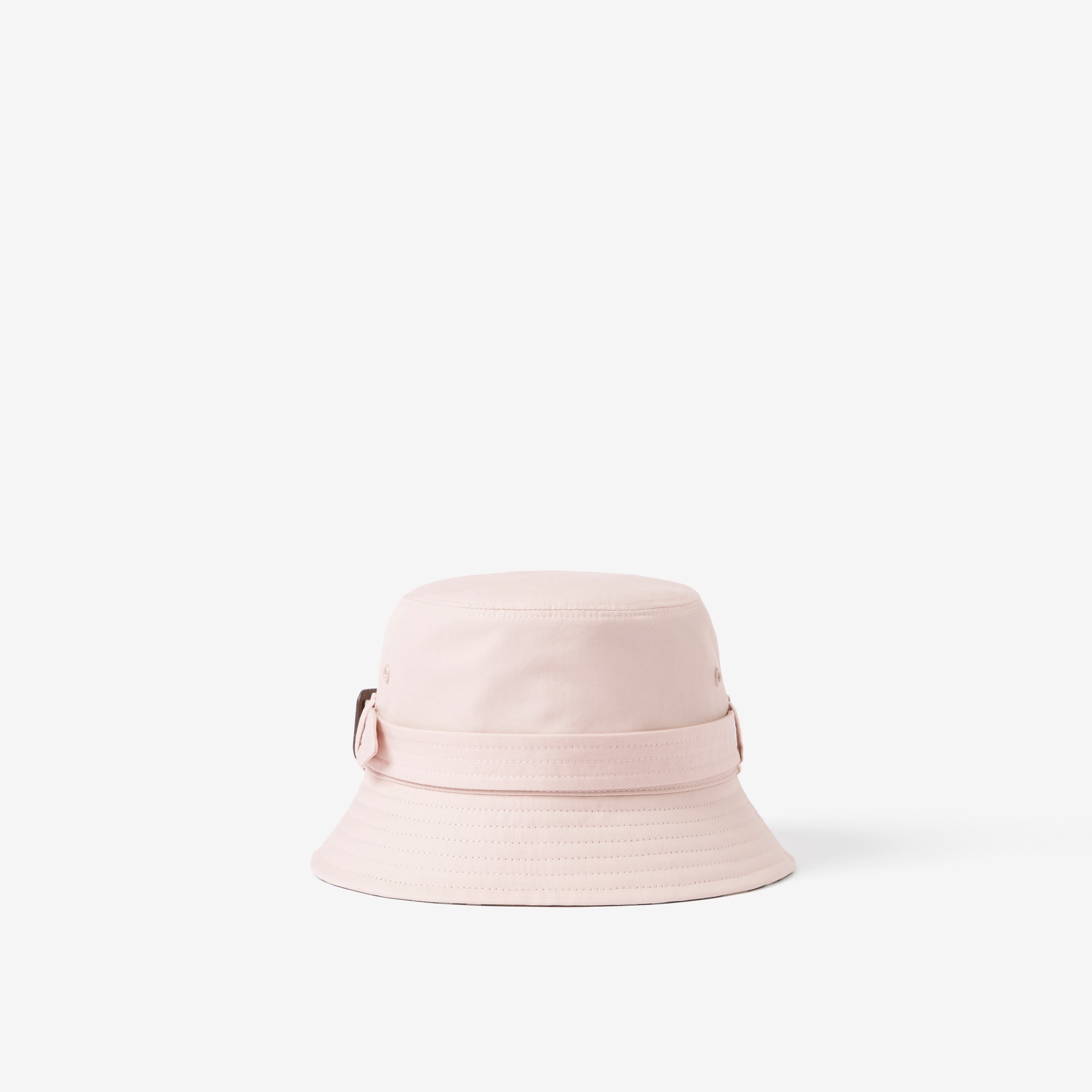 Tropical Gabardine Belted Bucket Hat in Sugar Pink | Burberry® Official - 4