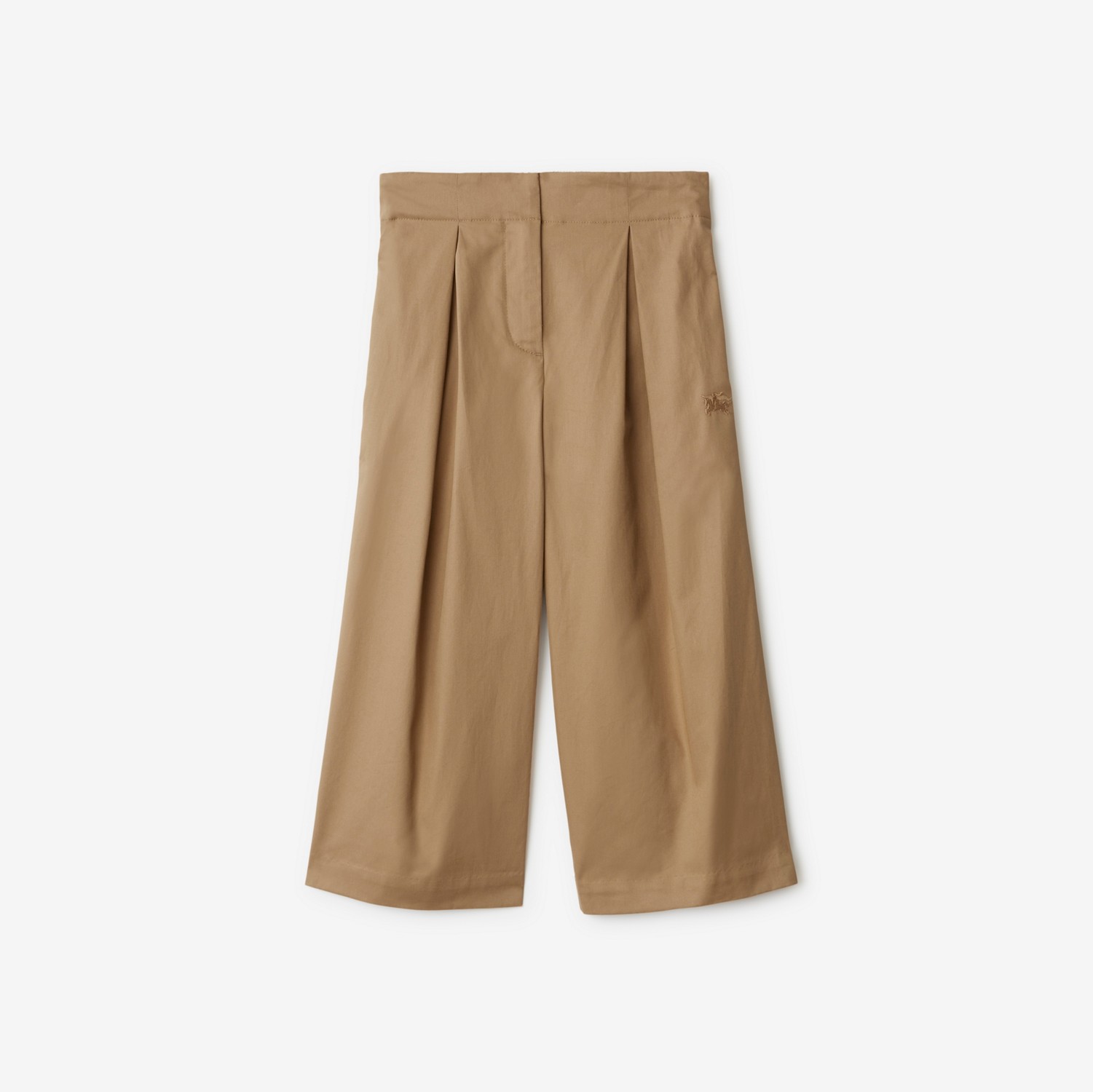 Pantaloni in cotone con pieghe