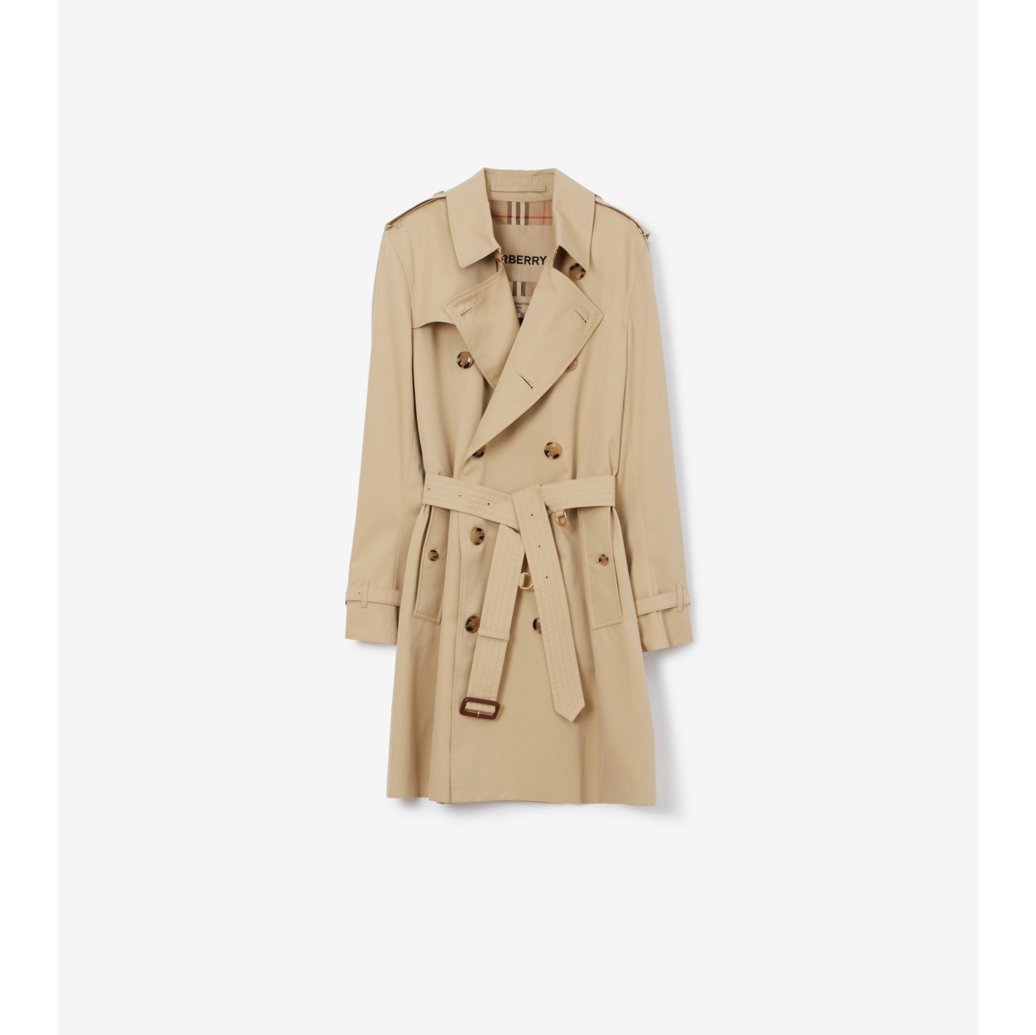 Mid-length Kensington Heritage Trench Coat in Honey - Burberry