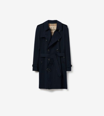 Burberry trench cheap coat mens blue