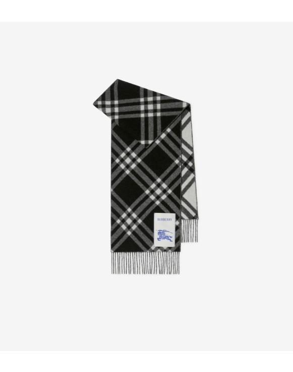 Check Cashmere Scarf