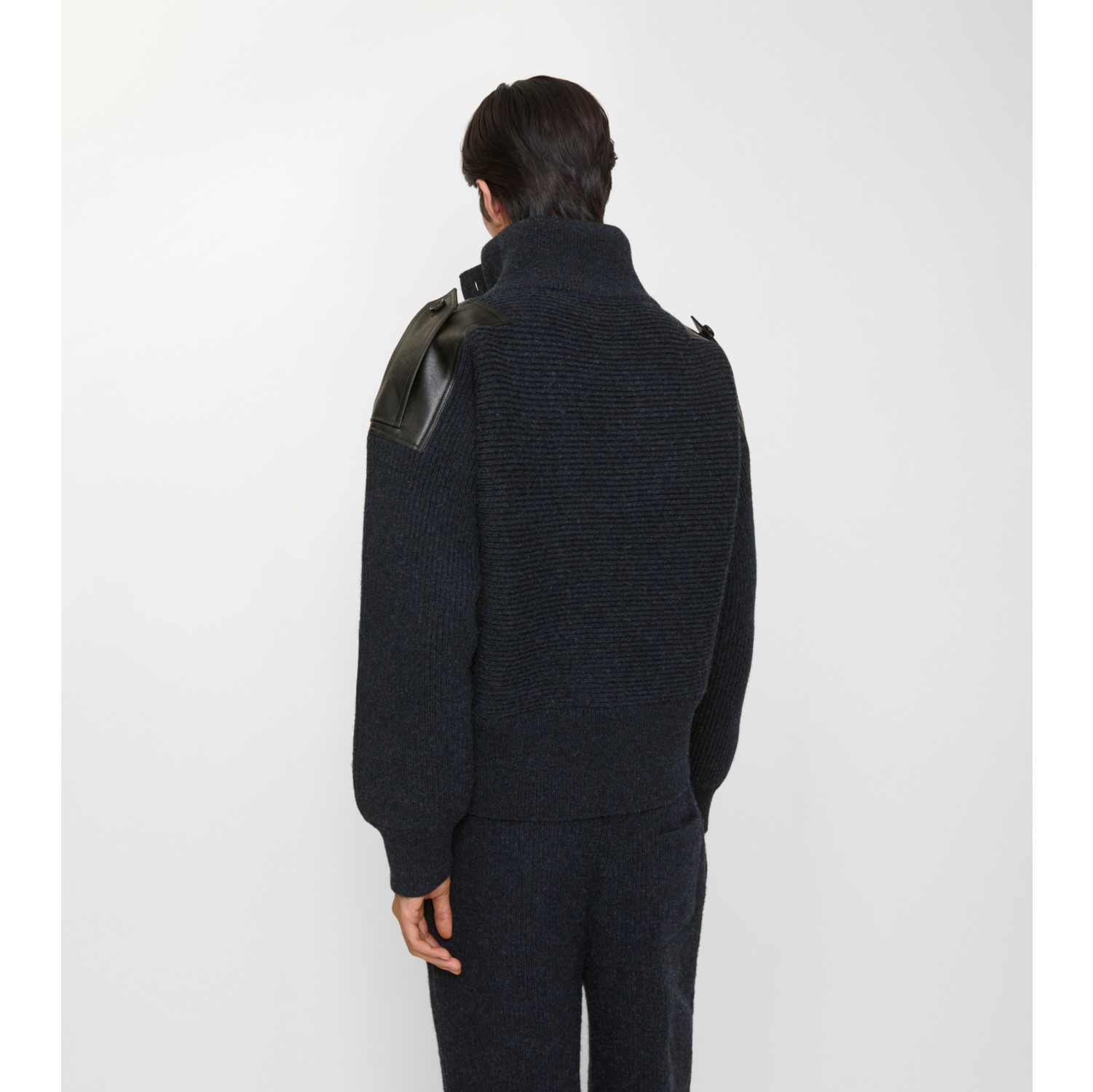 Wool Half-button Sweater