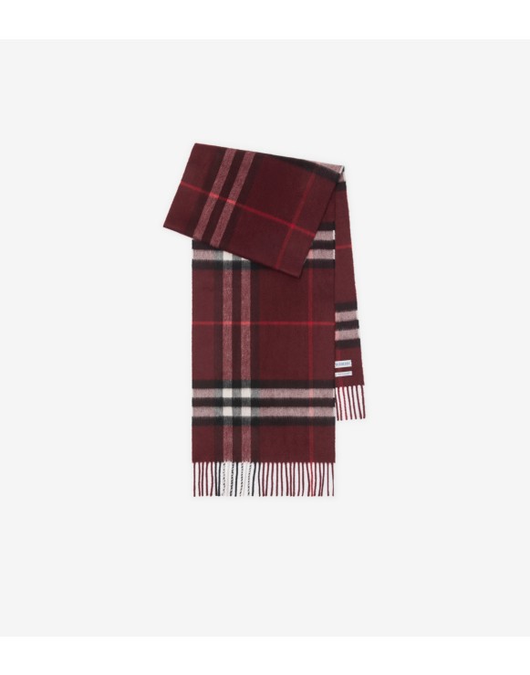 Check Cashmere Scarf