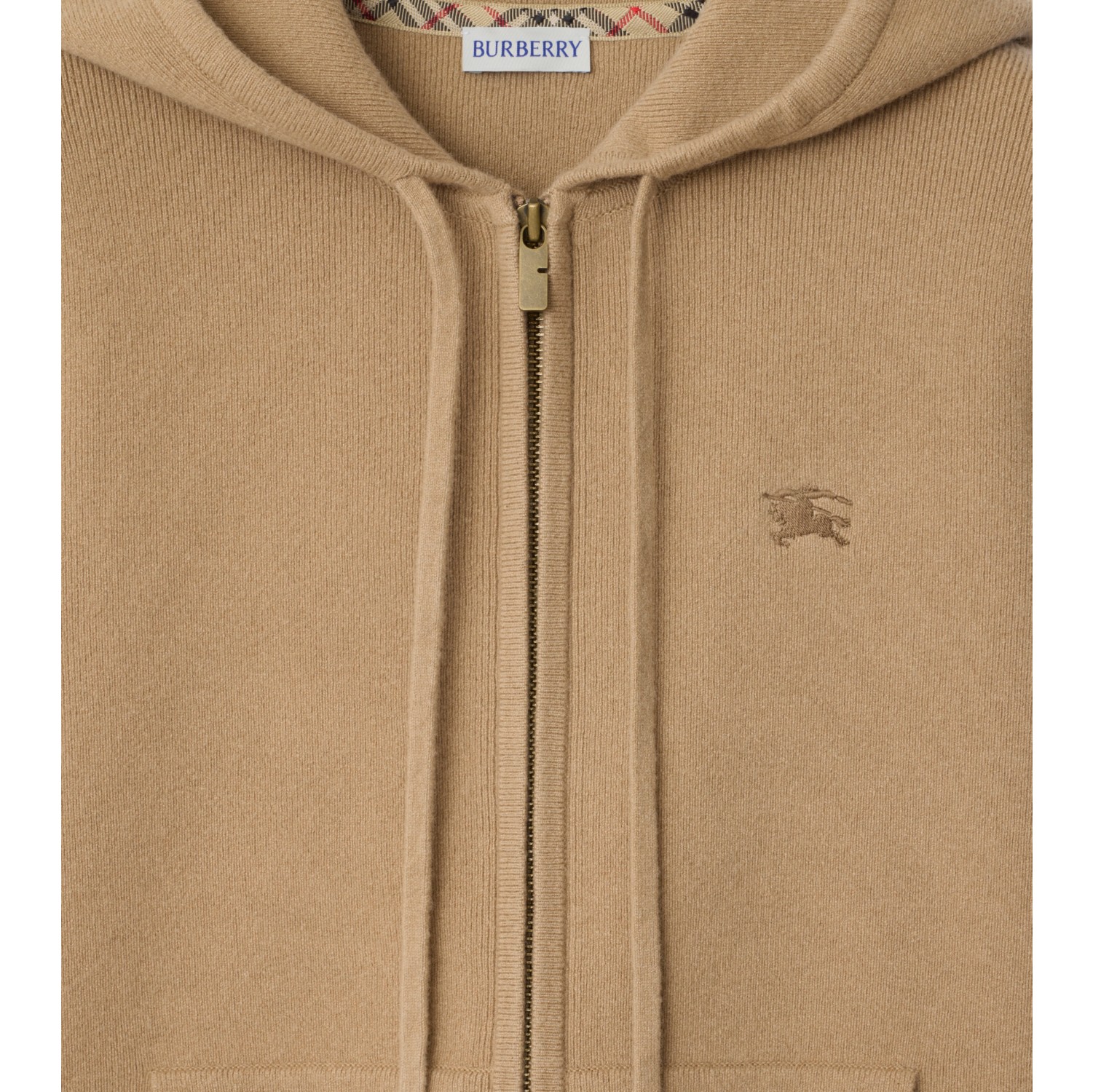 Cashmere Blend Zip Hoodie