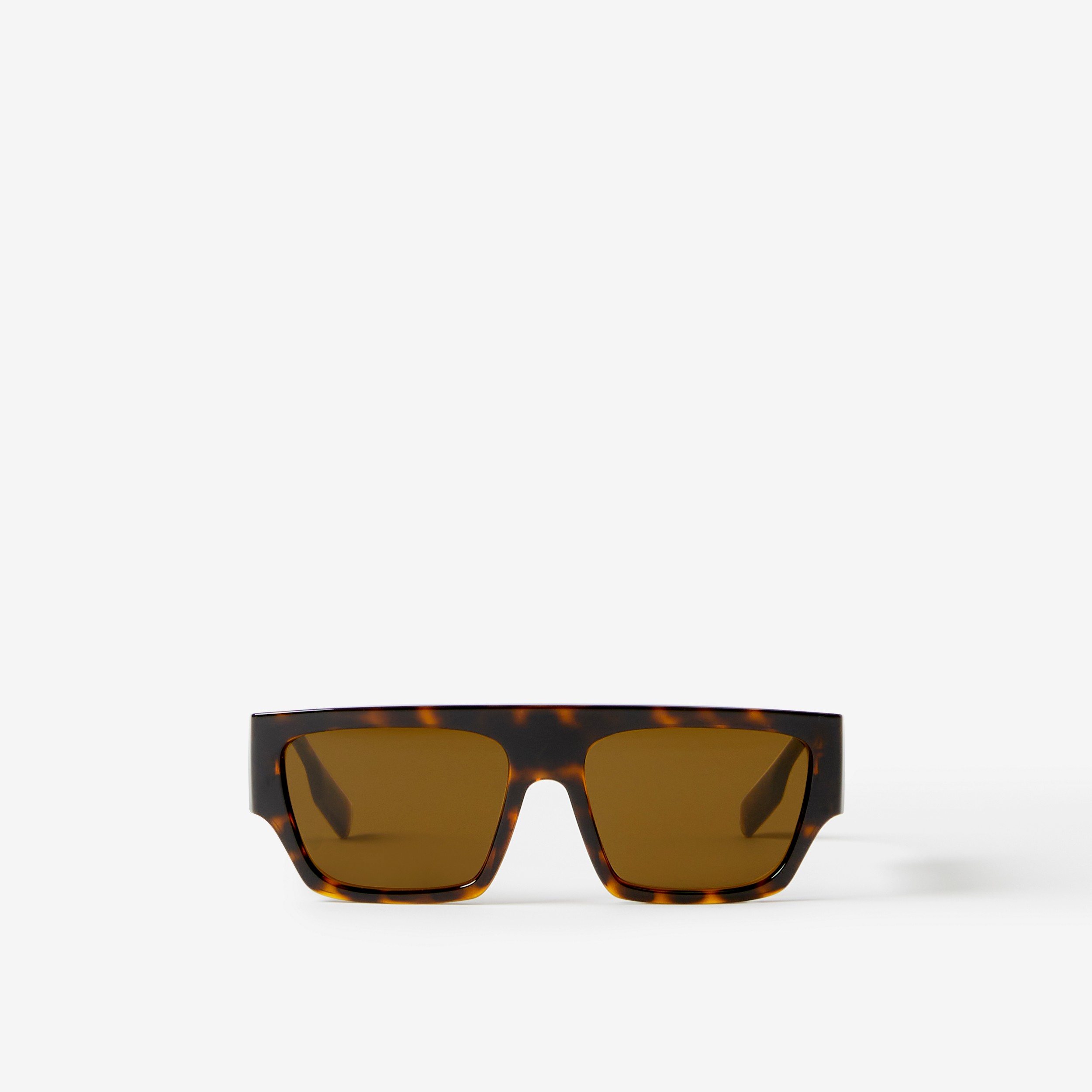 Square Frame Sunglasses in Tortoiseshell | Burberry® Official - 1