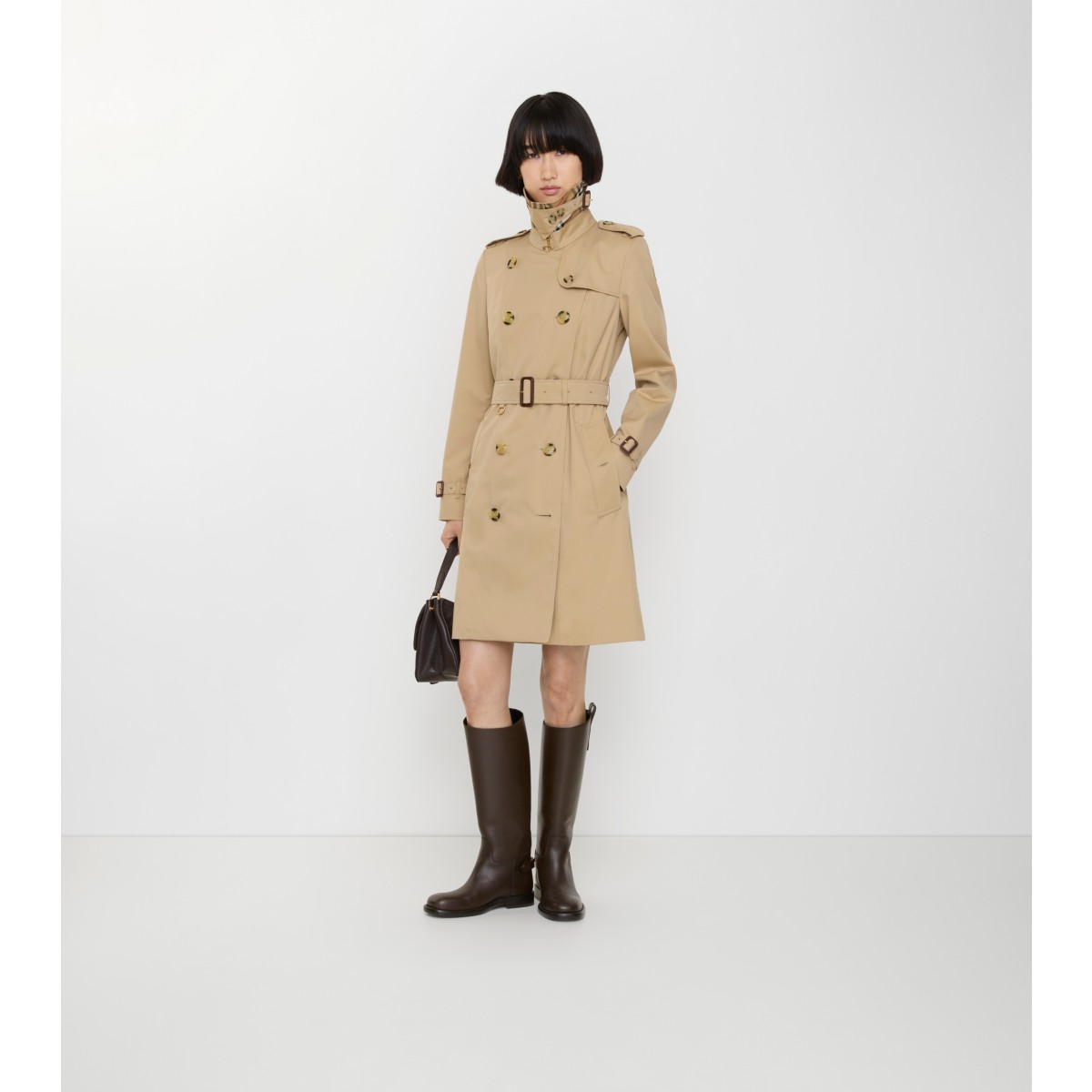  Check Mid-length Chelsea Heritage Trench Coat