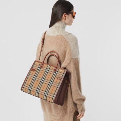 Burberry Vintage Check Tote Factory Sale, UP TO 57% OFF | www 