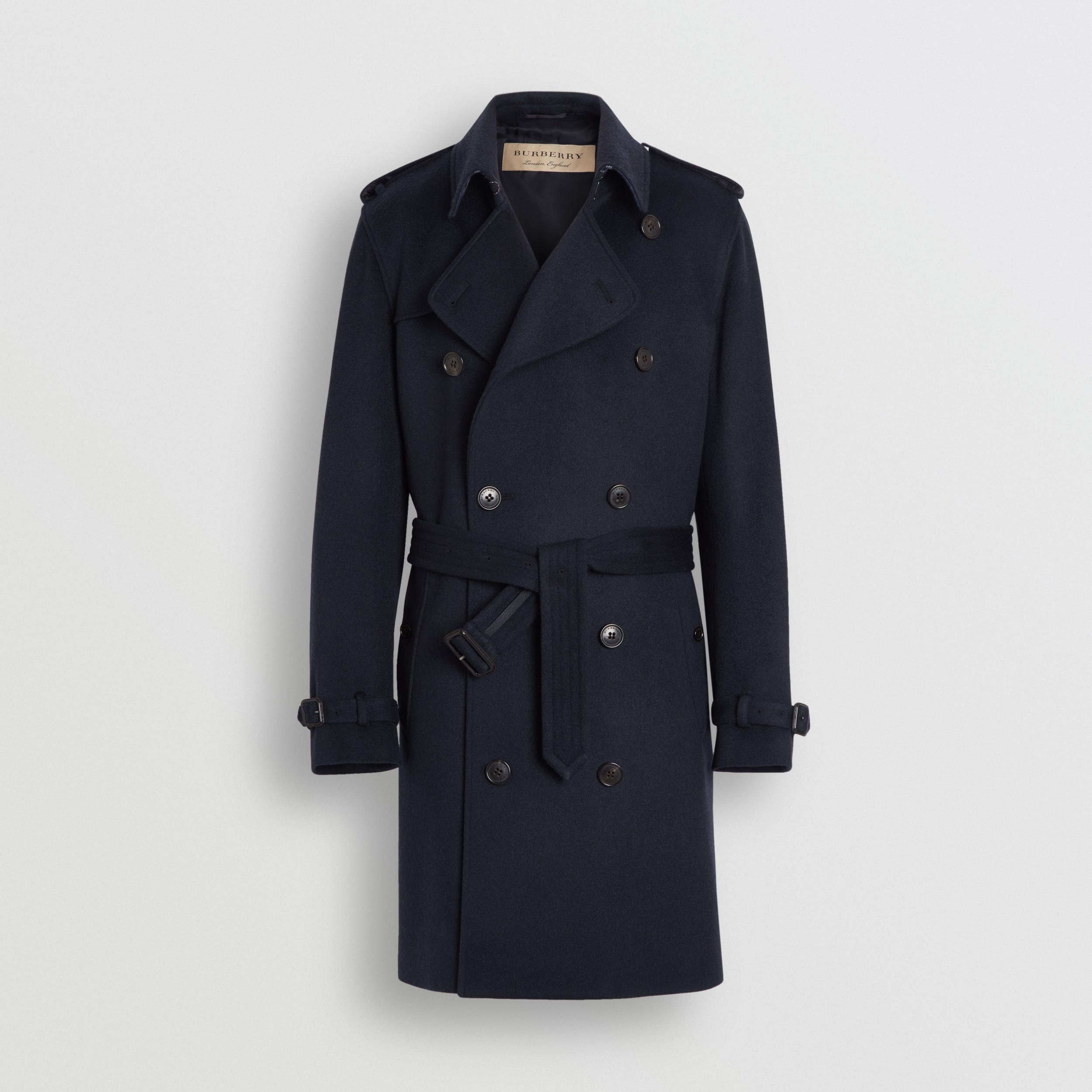 Cashmere Trench in Navy - Men | Burberry® Official
