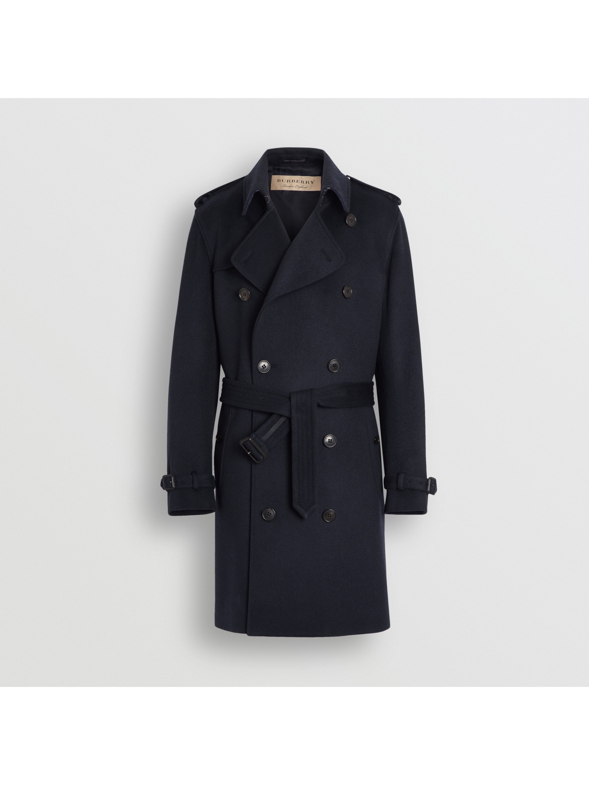 羊绒trench 风衣 (海军蓝) - 男士 | burberry 博柏利