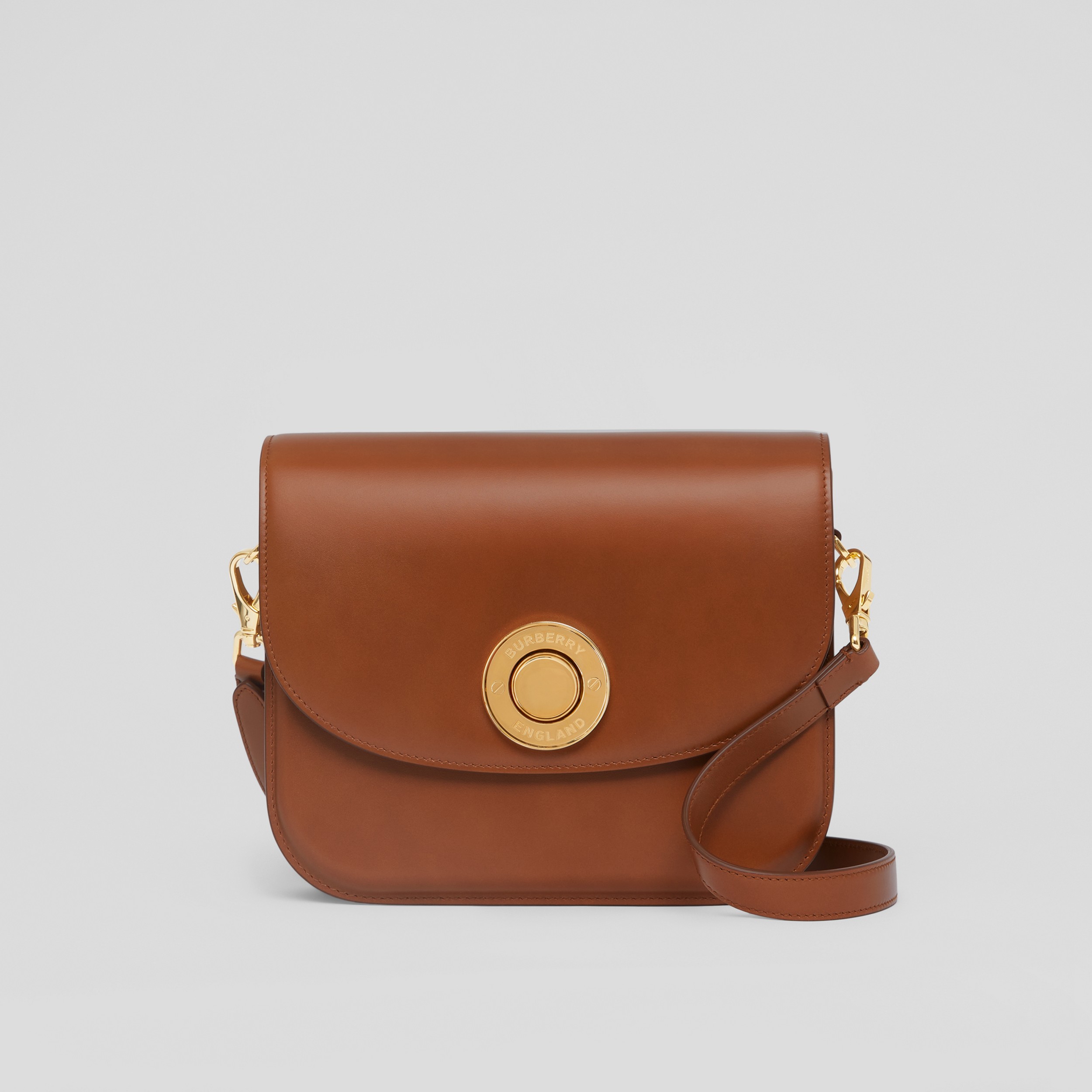 Leather Medium Elizabeth Bag in Warm Tan - Women | Burberry® Official - 1