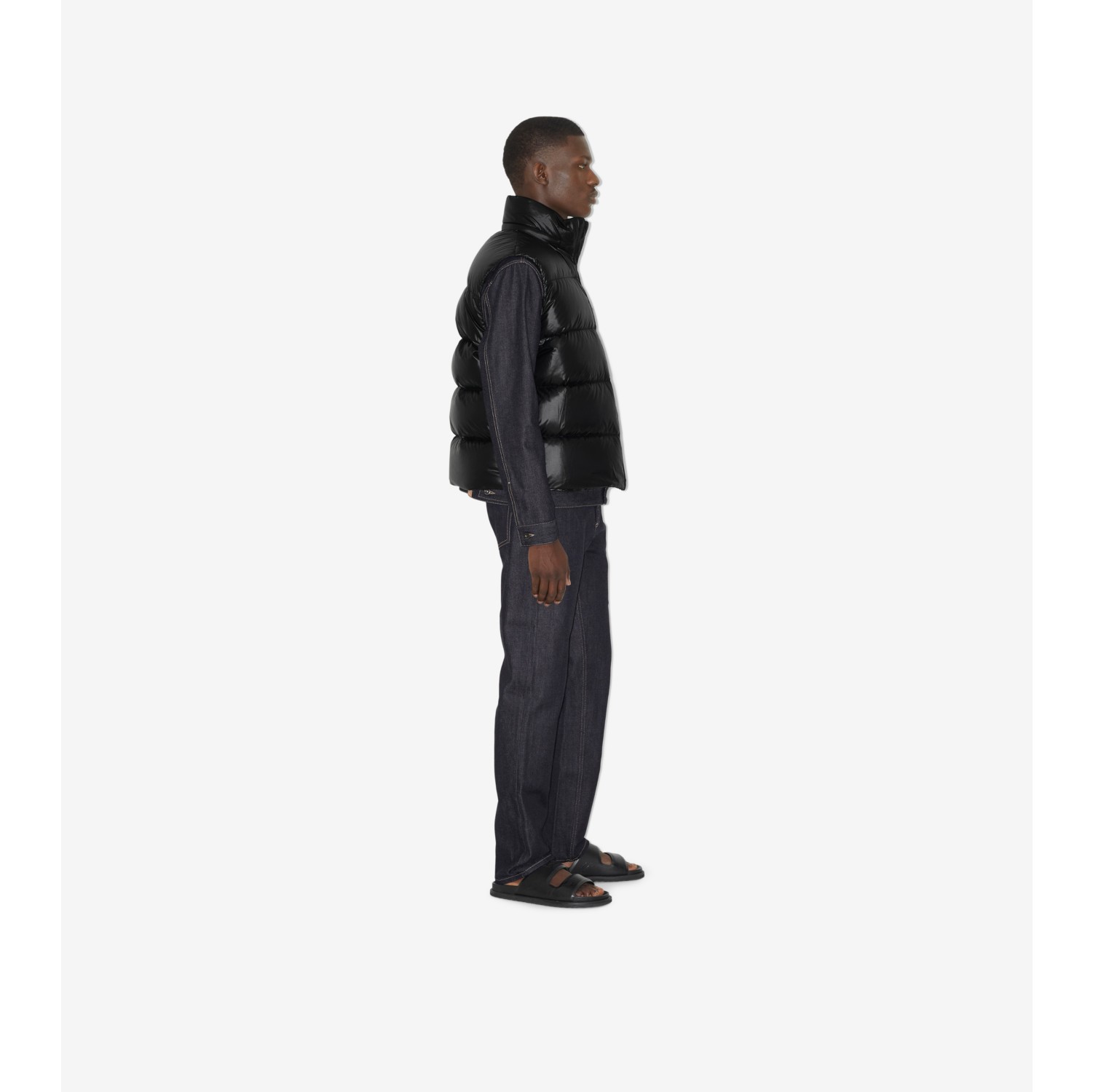 Mens black hot sale puffer gilet