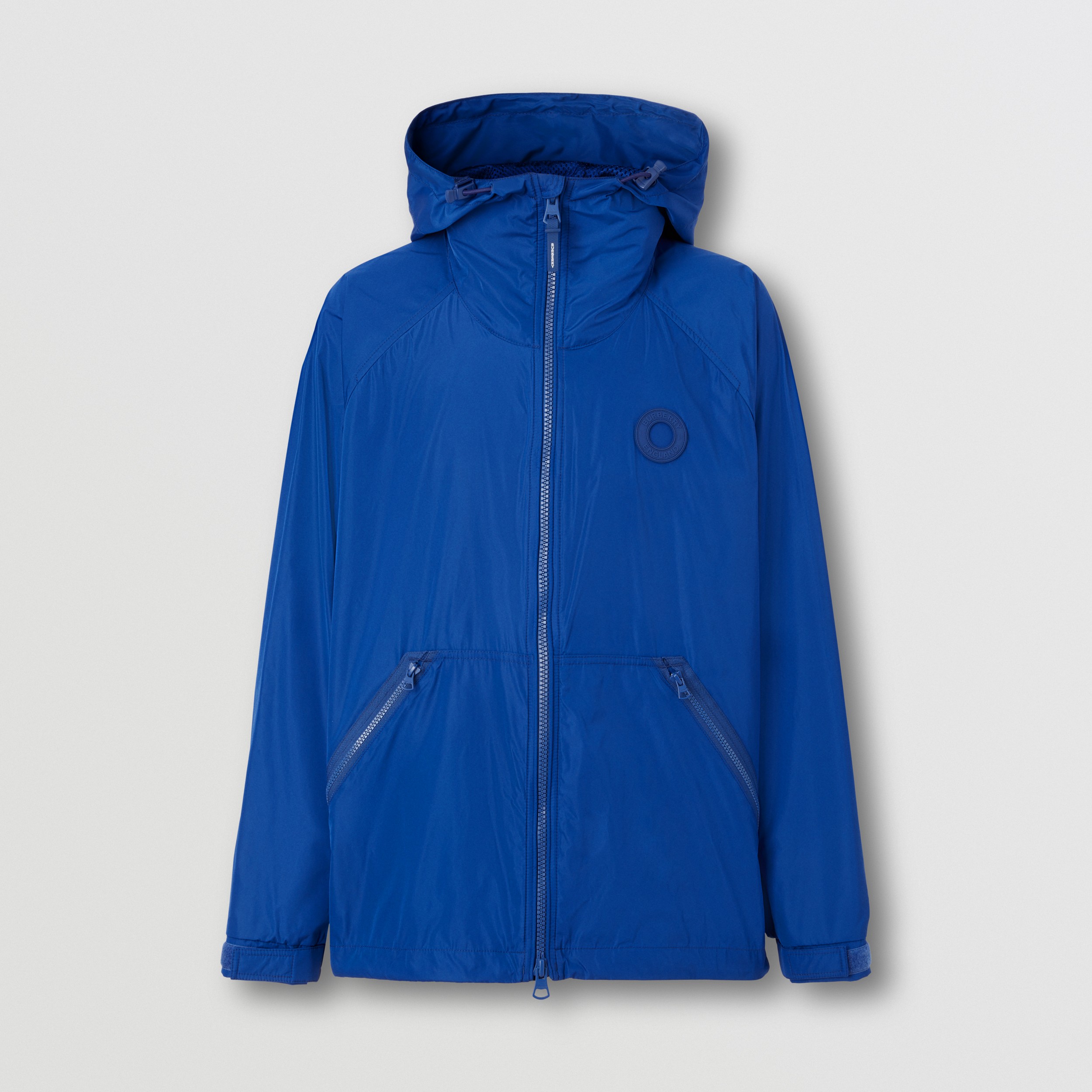 Logo Graphic Packaway Nylon Hooded Jacket in Deep Royal Blue - Men | Burberry® Official - 4