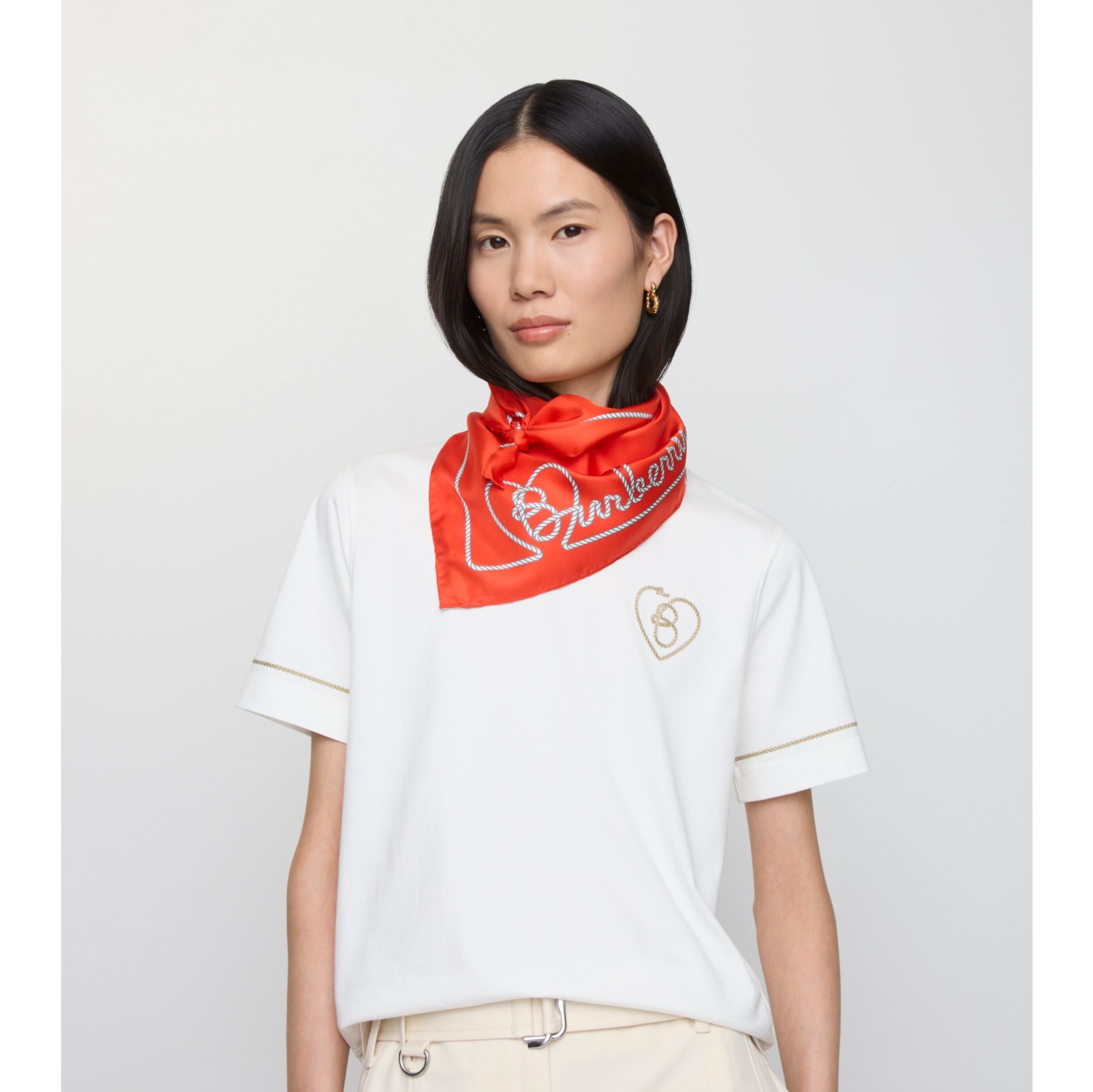 Heart Logo Silk Scarf