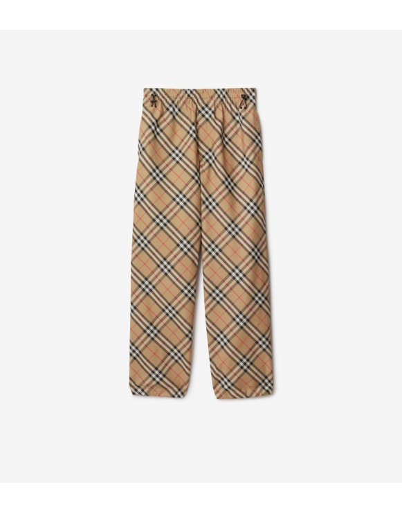 Pantaloni in twill Check