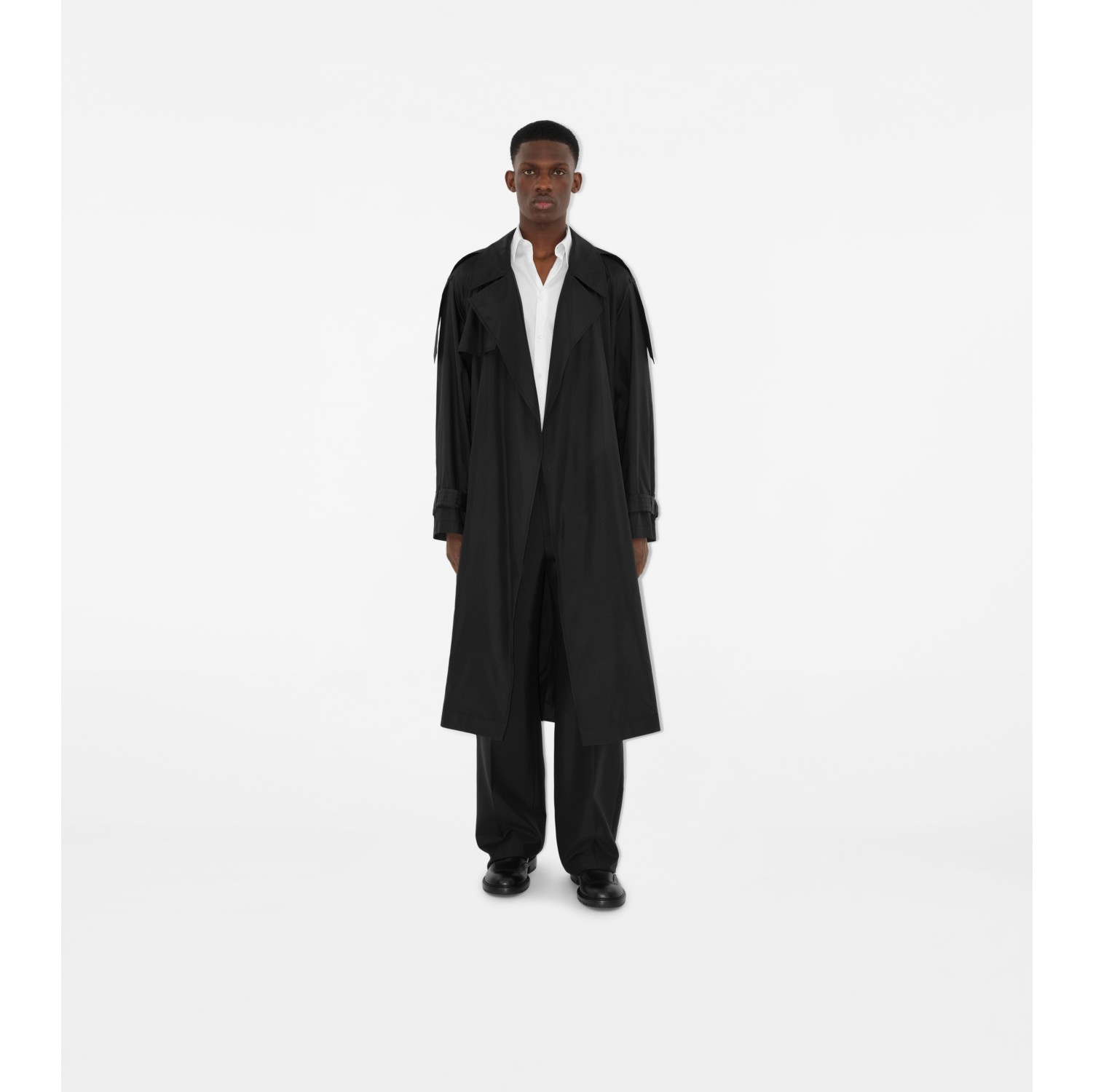 Burberry trench coat men black online