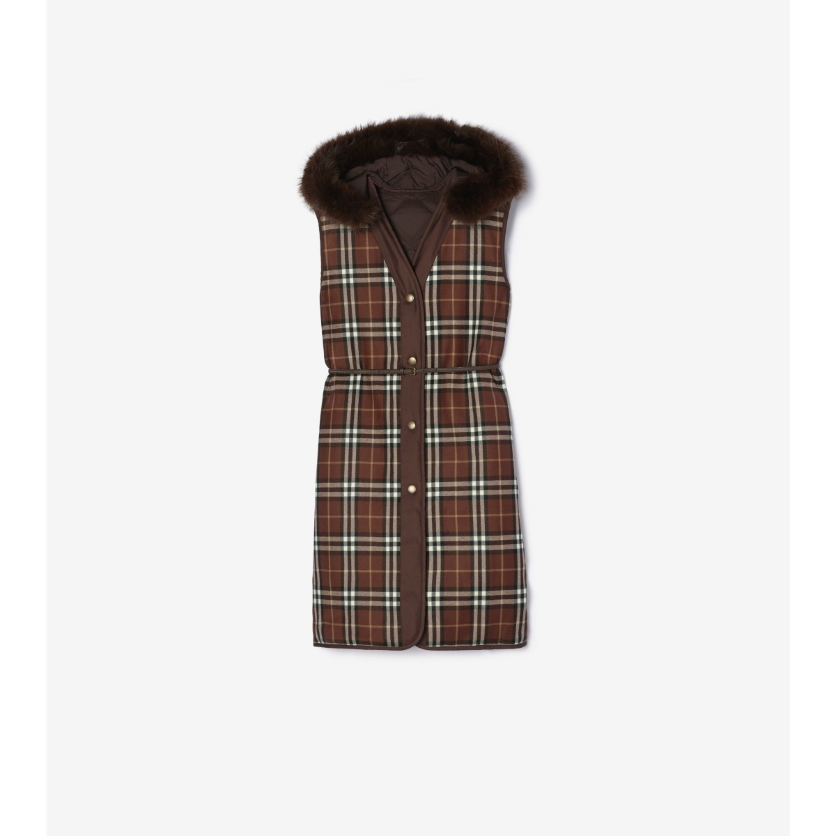  Check Reversible Ashfields Hooded Gilet