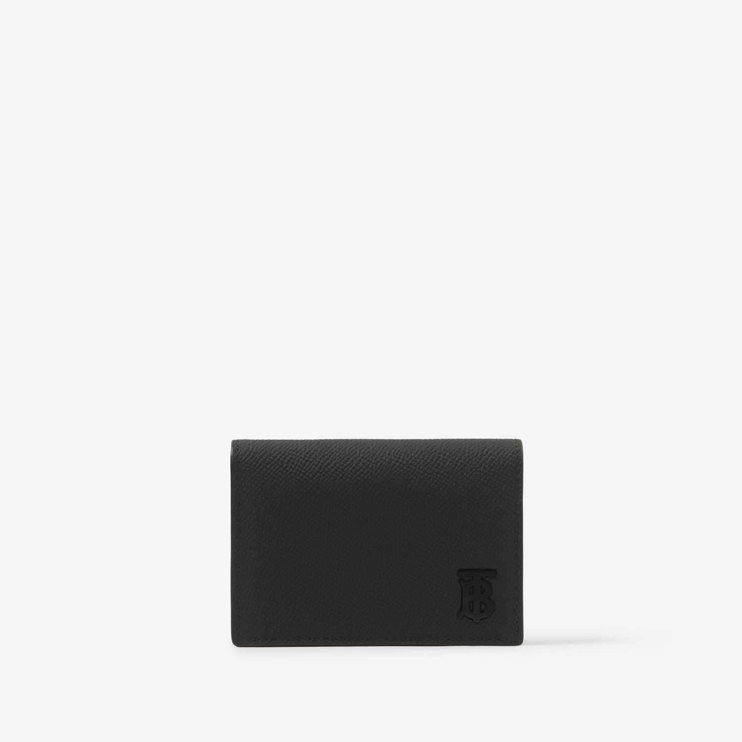 Grainy Leather TB Folding Card Case in Black/black - Men | Burberry® Official