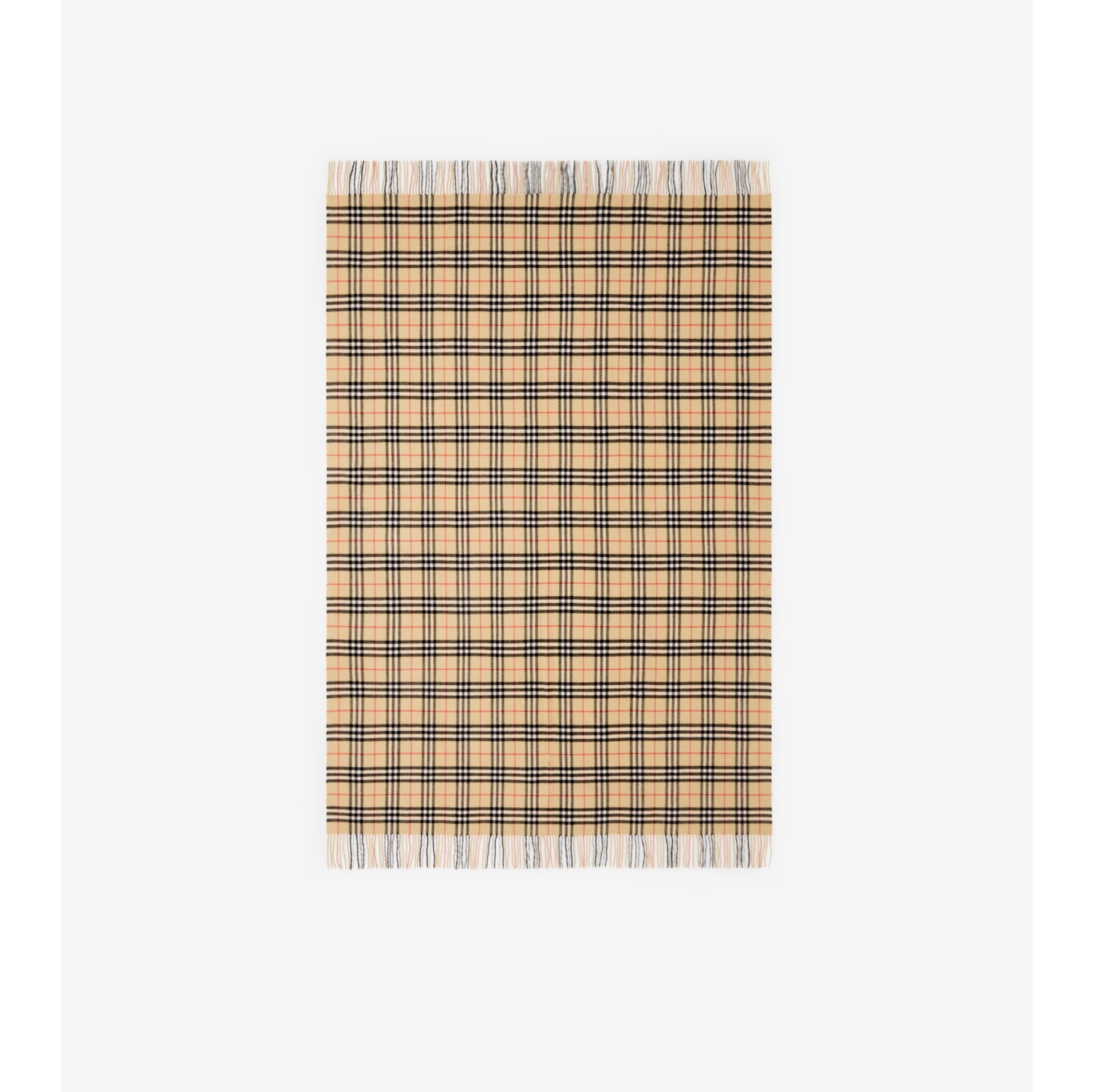 Check Cashmere Blanket