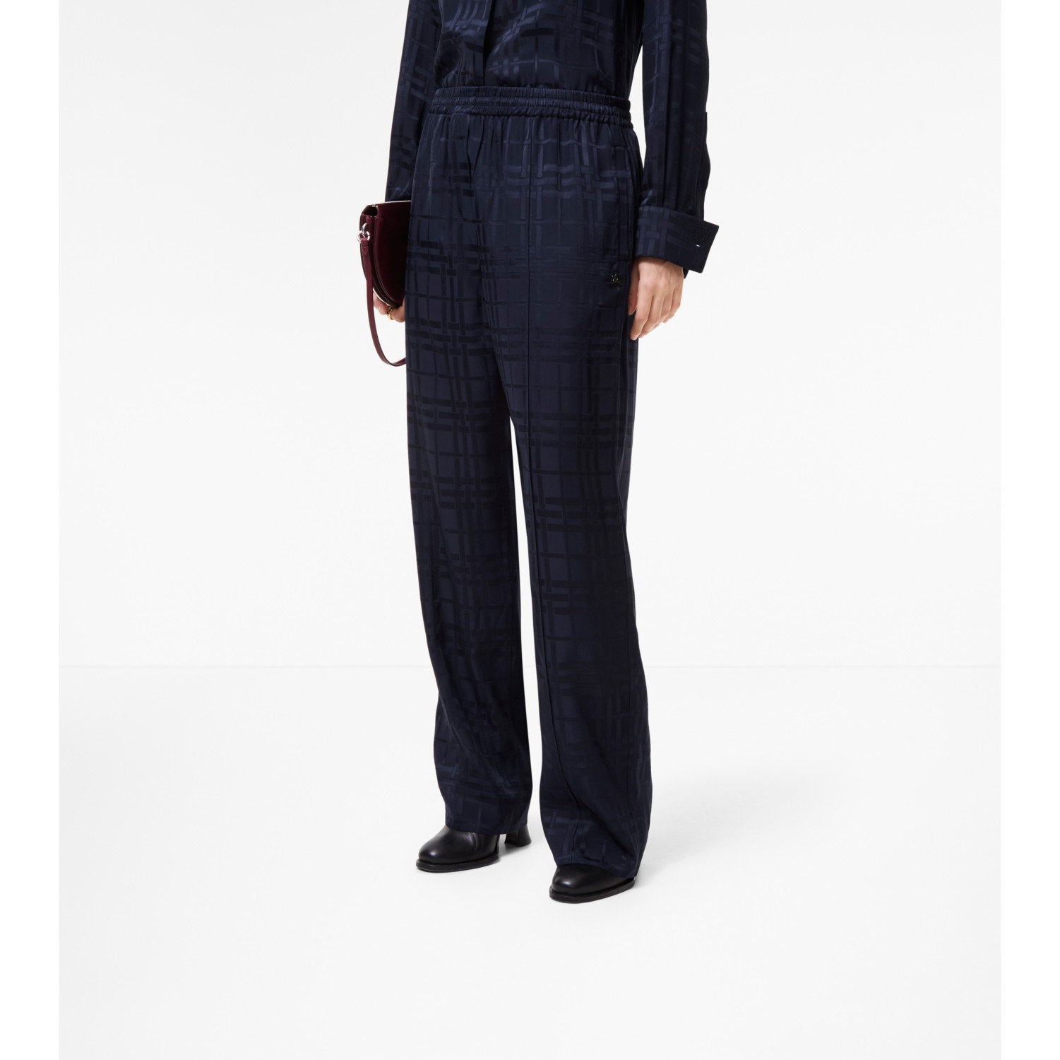 Seidenhose in Check
