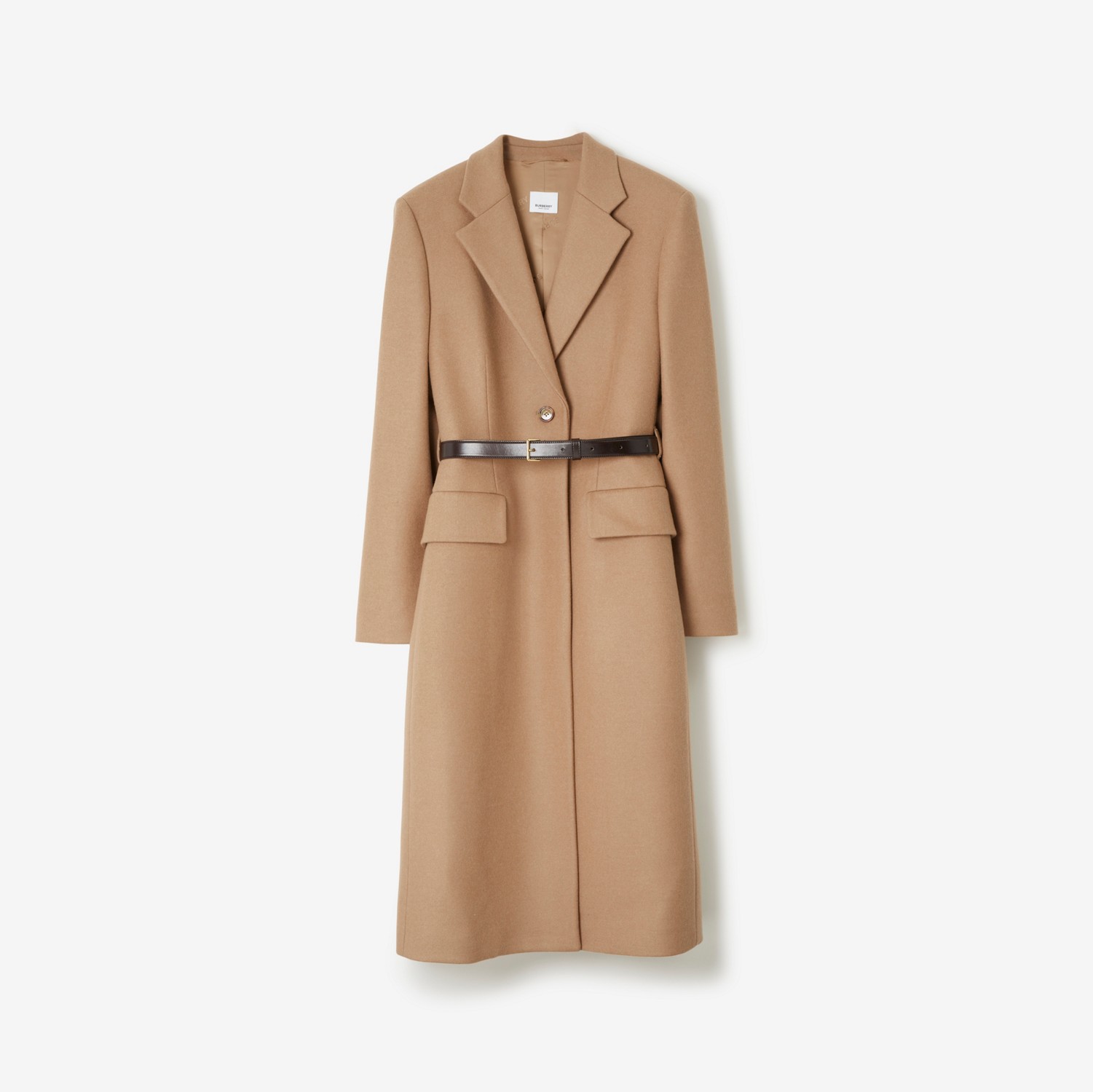 Eleganter Mantel aus Wolle und Kaschmir (Camelfarben Meliert) - Damen | Burberry®