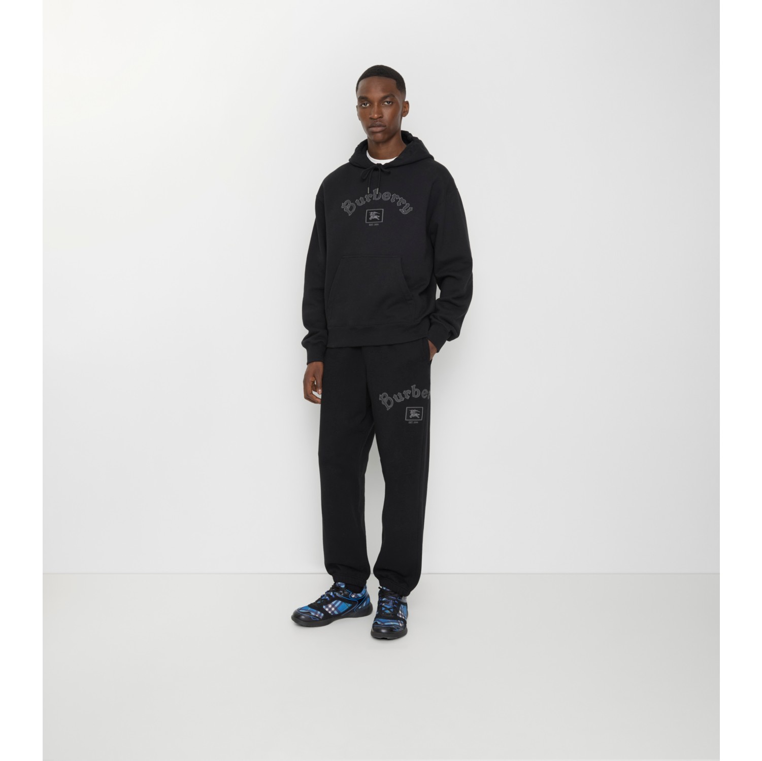 Gothic Logo Cotton Jogging Pants