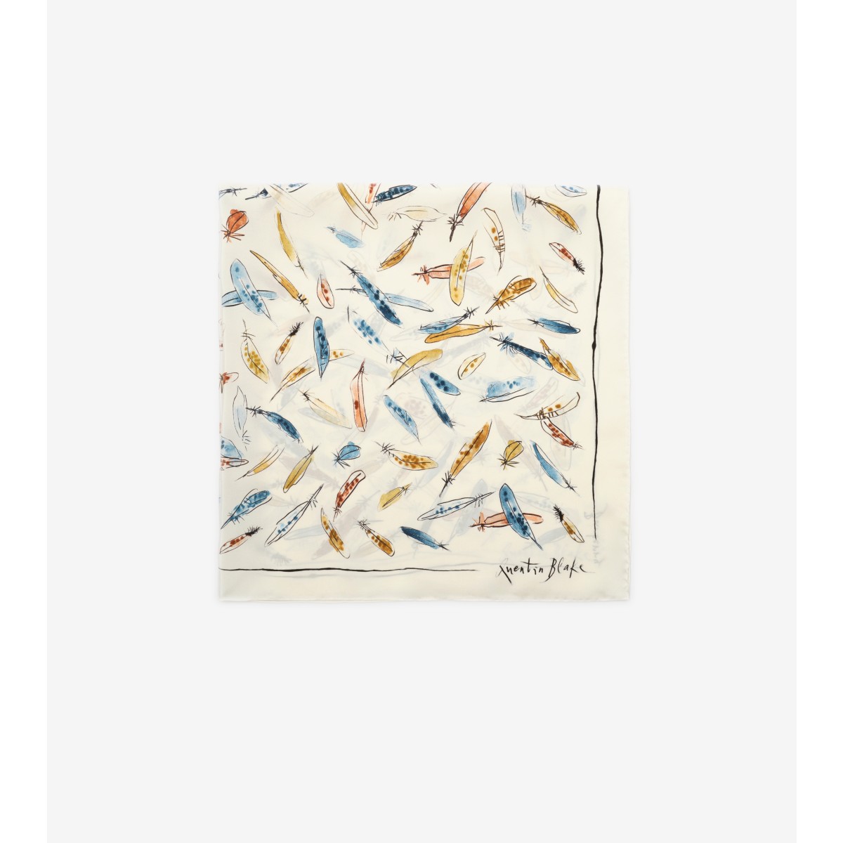  Printed Feather Print Scarf