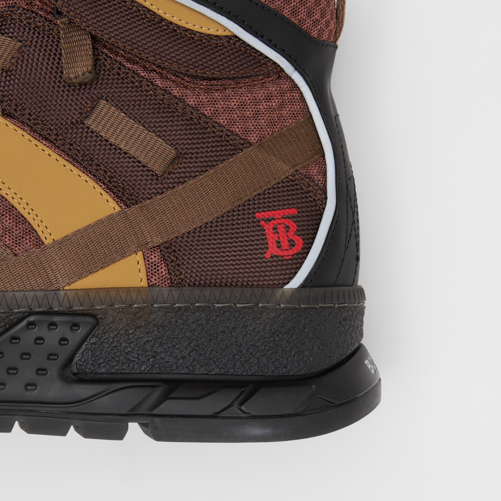 mesh and nubuck union sneakers