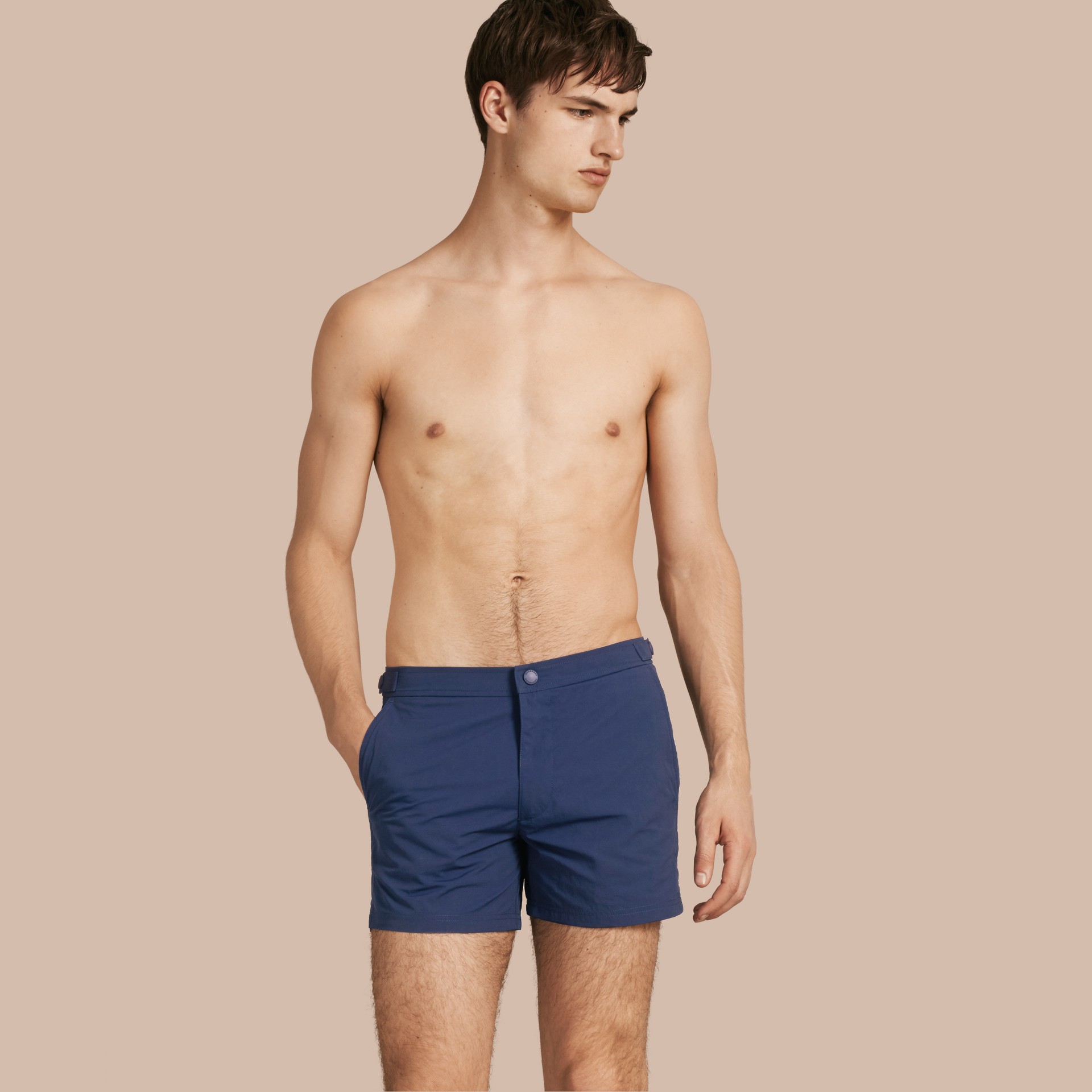 Tailored Swim Shorts in Bright Navy Men Burberry